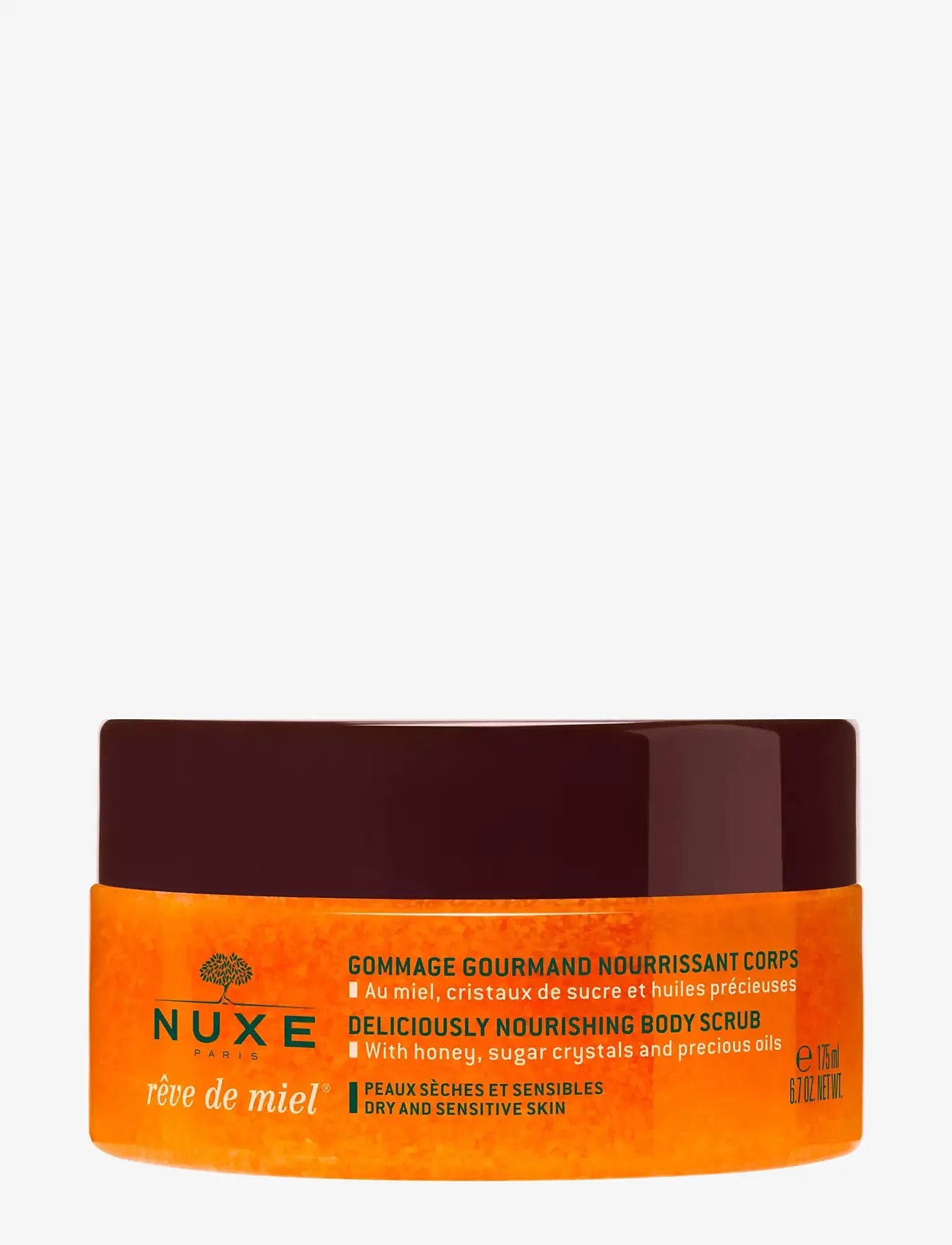 NUXE - DELICIOUSLY NOURISHING BODY SCRUB 175 ML - skrub & exfoliering - krop - clear - 1
