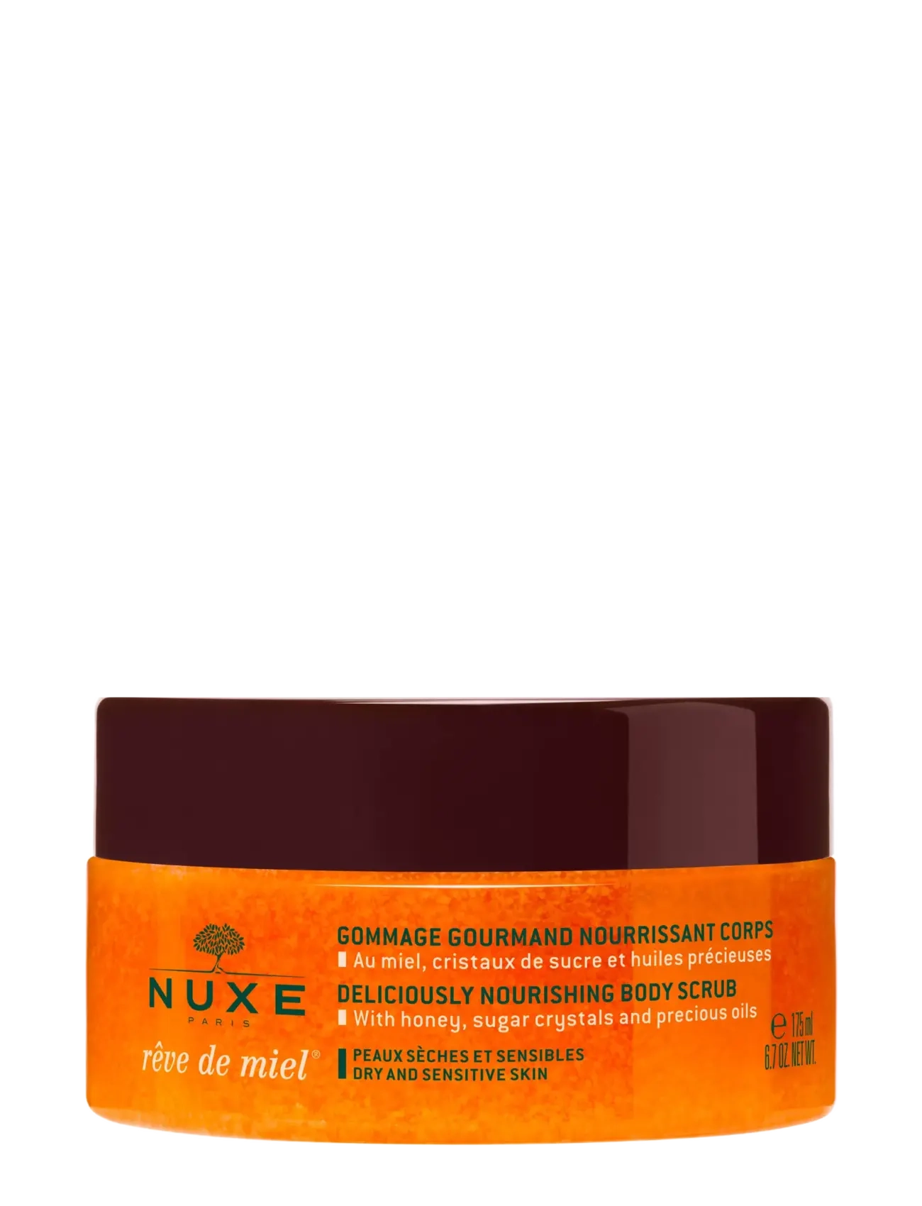 NUXE DELICIOUSLY NOURISHING BODY SCRUB 175 ML - Skrubb & badsalt - CLEAR / undefined
