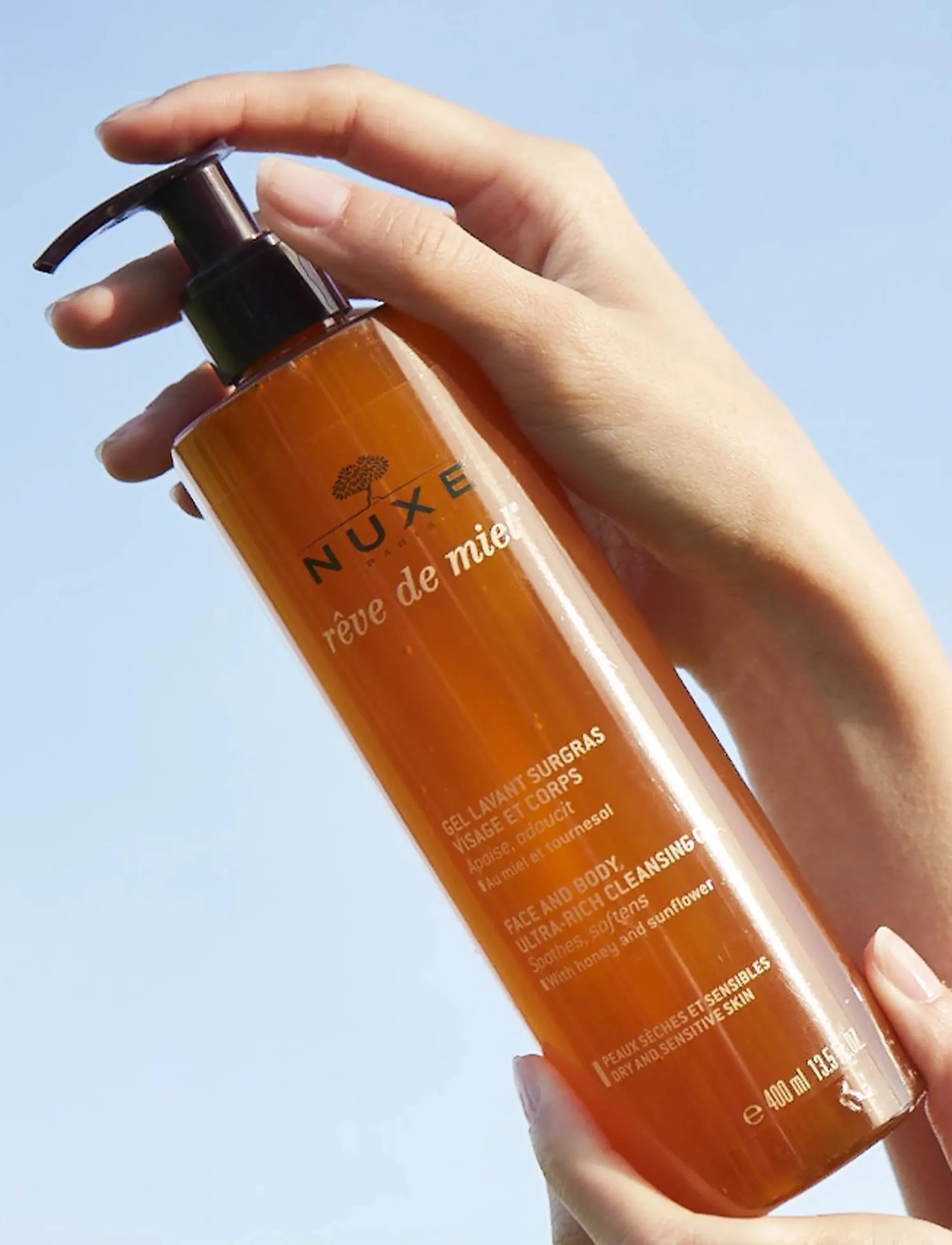 NUXE Face & Body Ultra-Rich Cleansing Gel, Rêve De Miel , 400ml, Nude, Rengøringsmidler > Ansigtsvask Og Rengøringsmidler, Dame