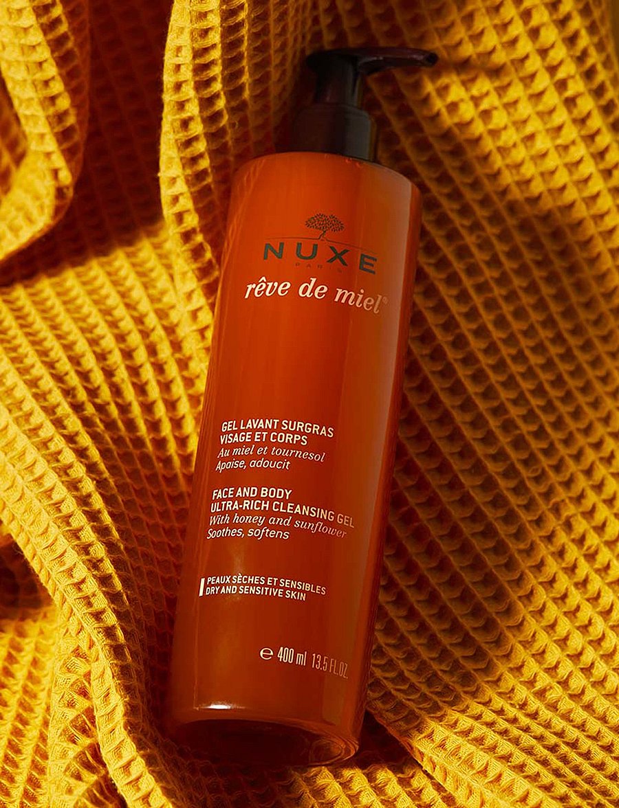 NUXE - Face & Body Ultra-Rich Cleansing Gel, Rêve de Miel® - puhdistusgeelit - clear - 3