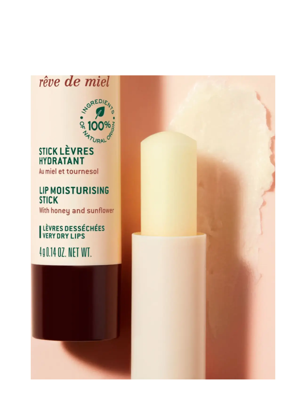NUXE - RÊVE DE MIEL LIP MOISTURIZING STICK 4 G - læbepomade - clear - 1