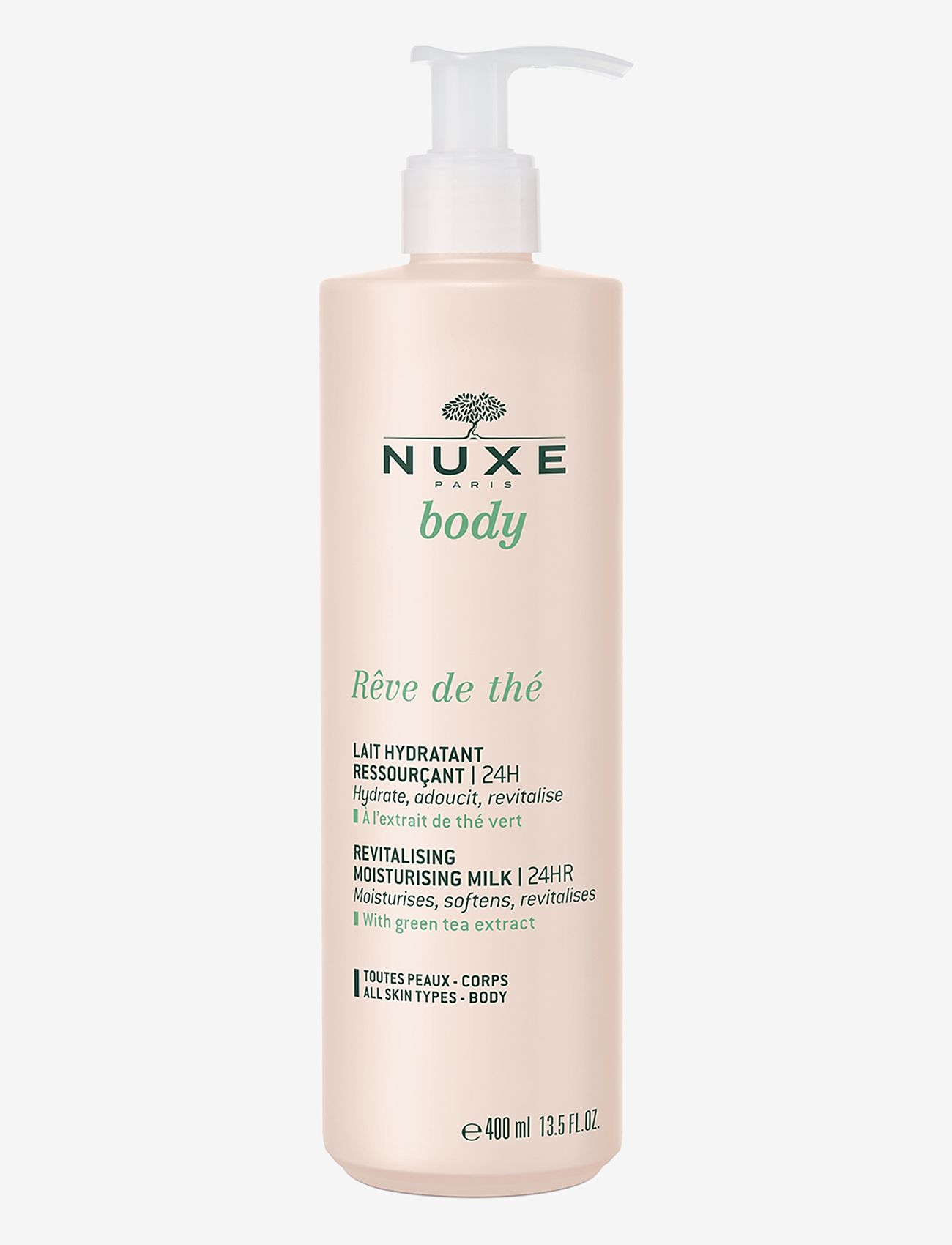 NUXE - RDT REVITALISING MOISTURISING MILK 24H 400 ML - lotion & creme - clear - 1