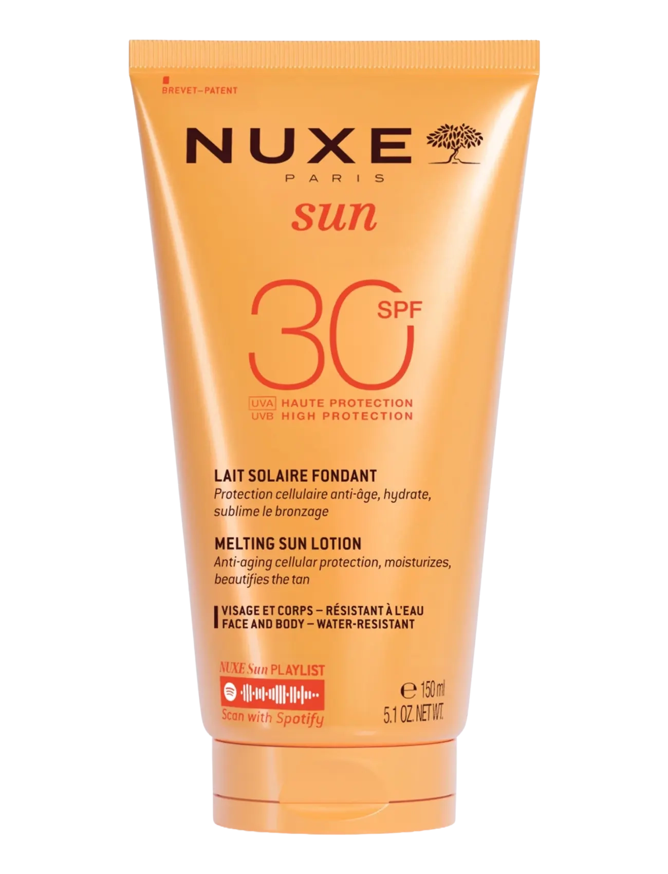 NUXE Sun Face & Body Lotion Spf30, Ansigt, Nude, Str: 150ML