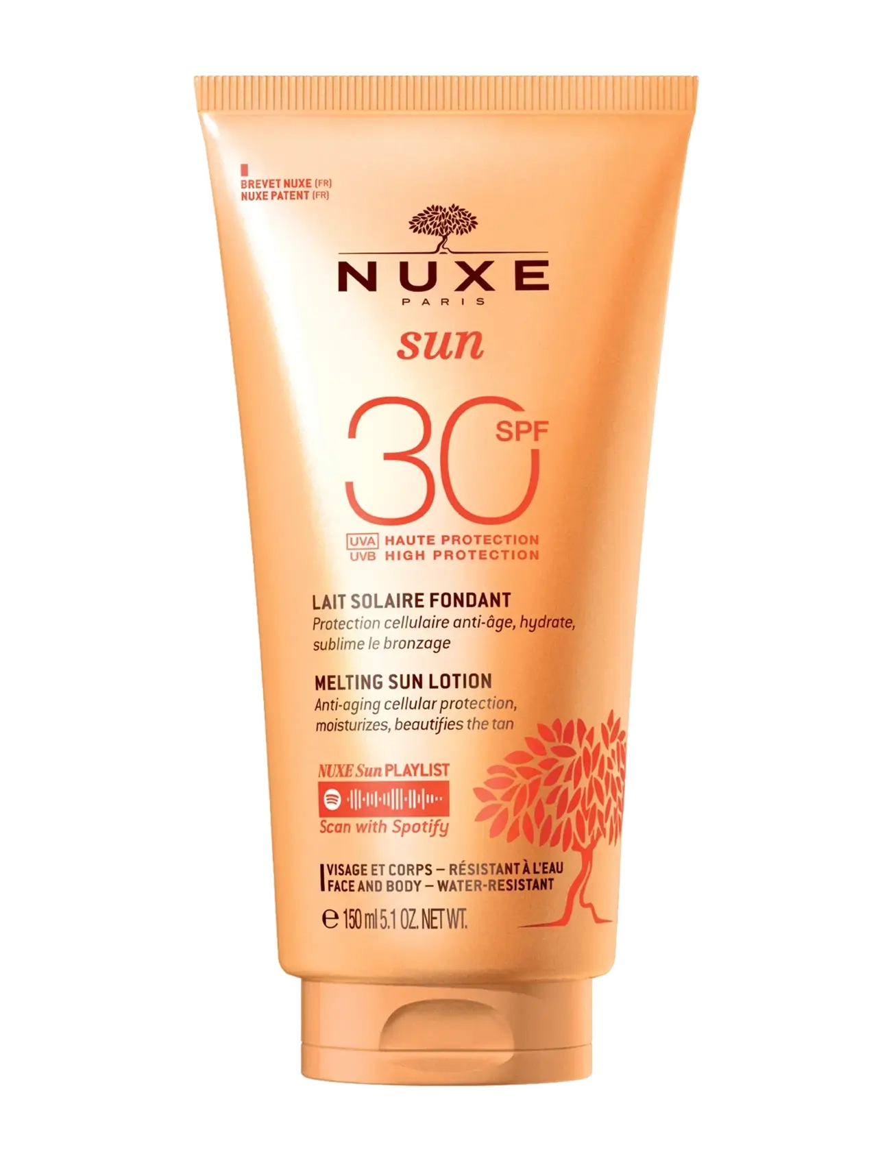 NUXE SUN LOTION FACE & BODY SPF30 150 ML - Solprodukter - CLEAR / undefined