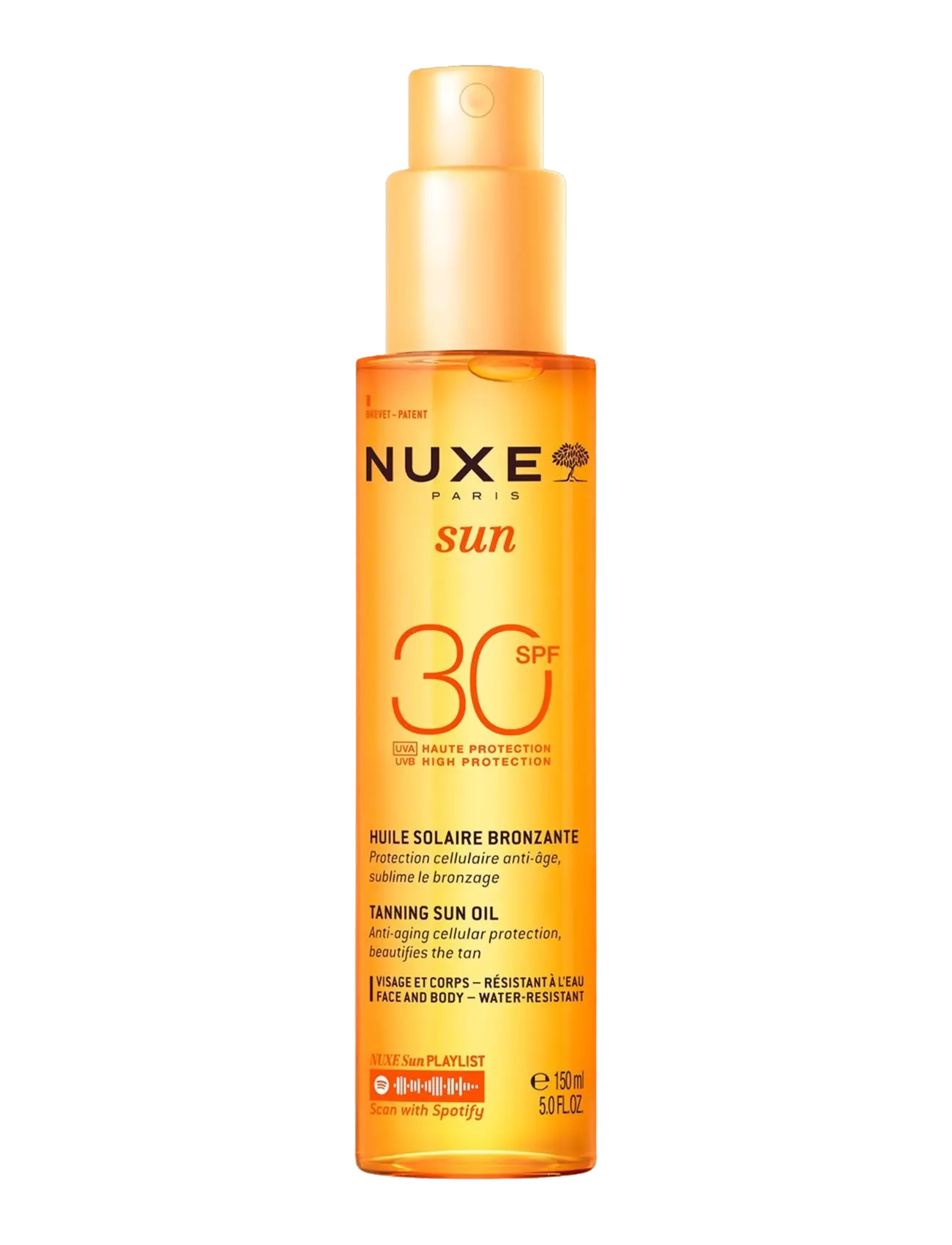 NUXE Tanning Face & Body Oil Spf30, Body, Nude, Str: 150ML