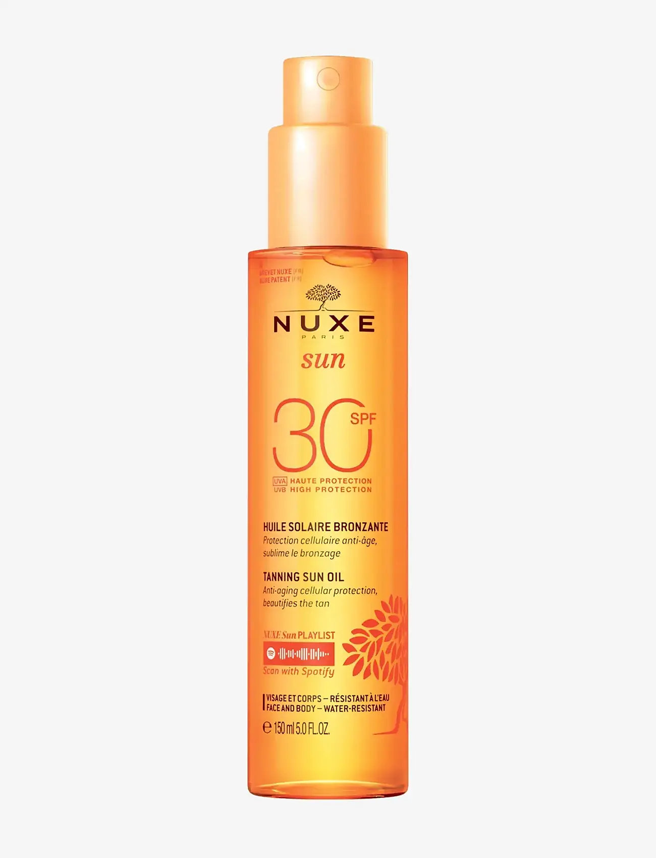 NUXE - TANNING SUN OIL SPF30 150 ML - vartalolle - clear - 1