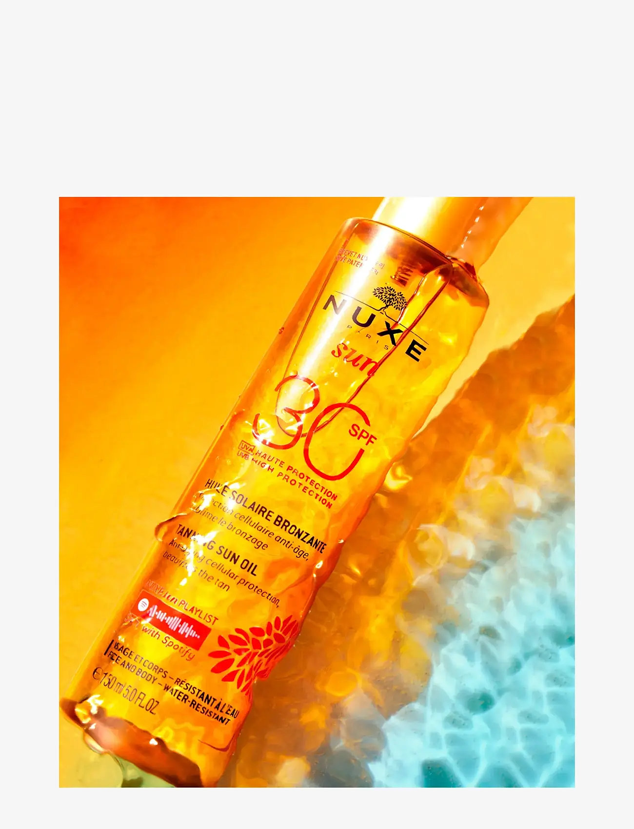 NUXE - TANNING SUN OIL SPF30 150 ML - vartalolle - clear - 2