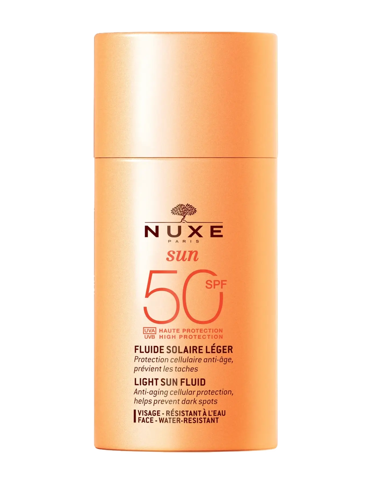 NUXE Sun Face Fluid Spf50, Solcreme, Nude, Str: 50 ml