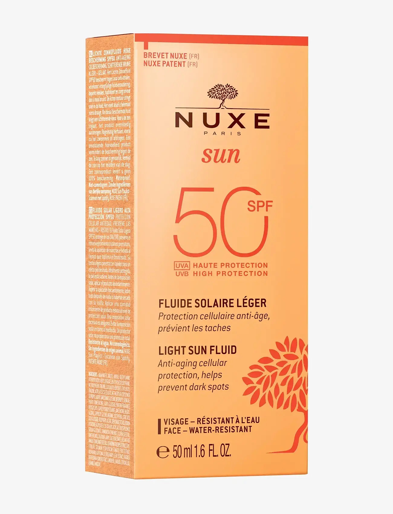 NUXE - SUN FACE FLUID SPF50 50 ML - för ansiktet - clear - 2