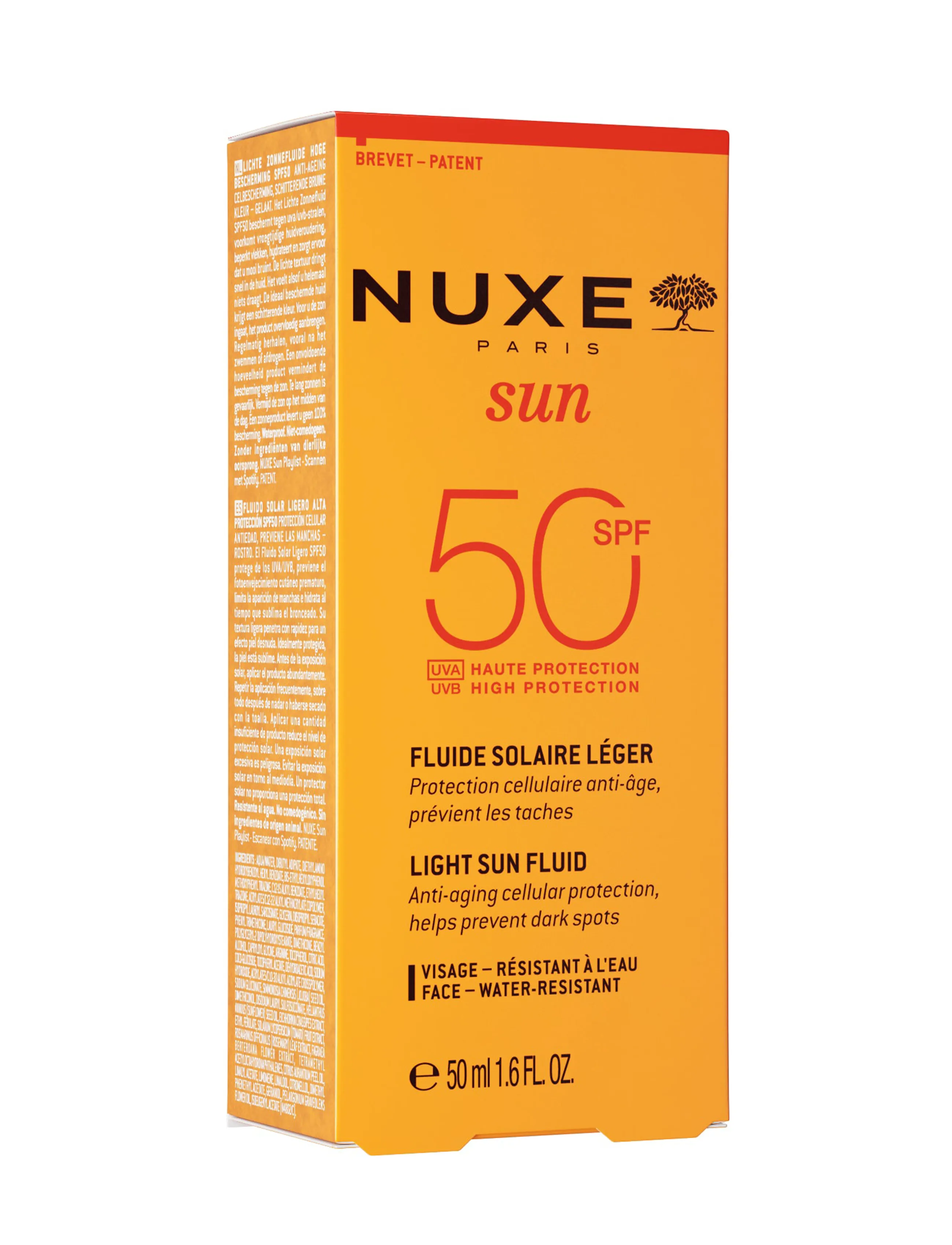 NUXE - SUN FACE FLUID SPF50 50 ML - for ansiktet - clear - 4