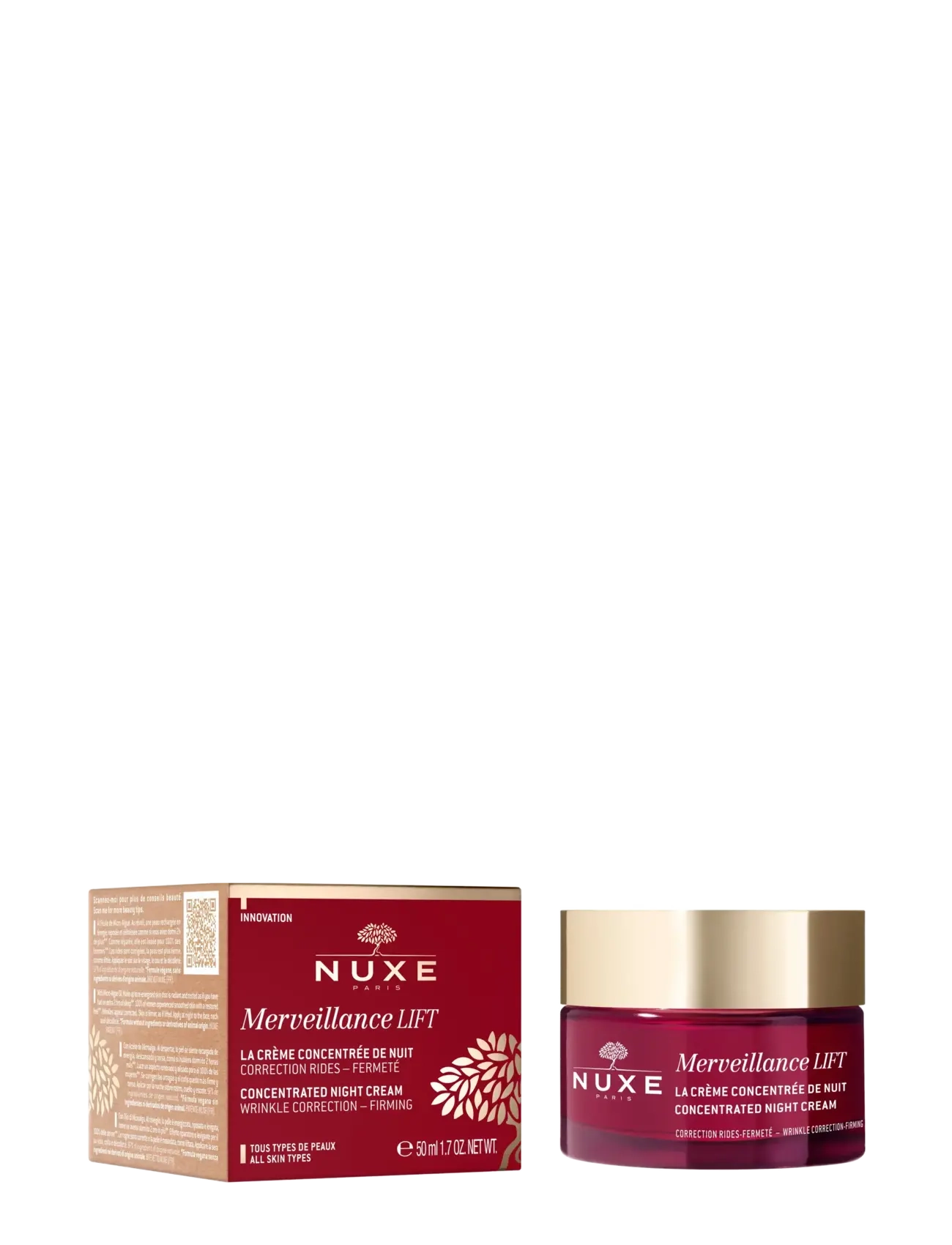 NUXE - MERVEILLANCE LIFT NIGHT CREAM 50 ML - natcremer - no color - 2