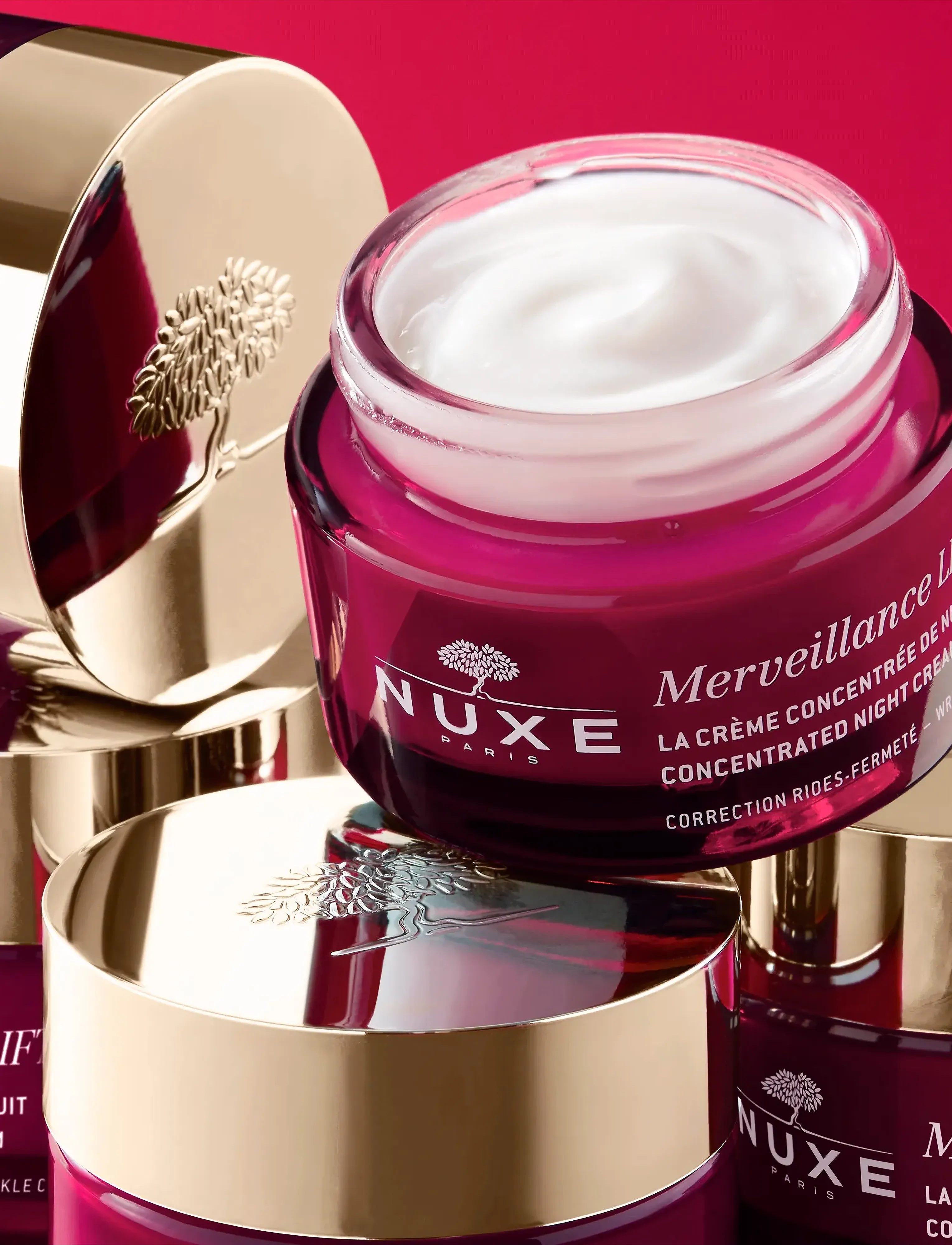 NUXE Concentrated Night Cream, Merveillance Lift , 50 ml, Nude, Fugtighedscreme > Natcreme, Dame