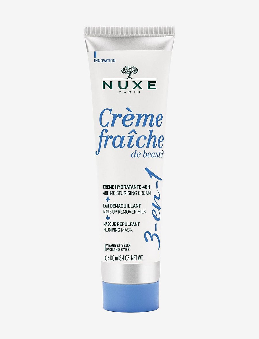 NUXE - CRÈME FRAÎCHE® 3-in-1 FACE CREAM, CLEANSER & MASK 100 ML - dagkrem - clear - 1