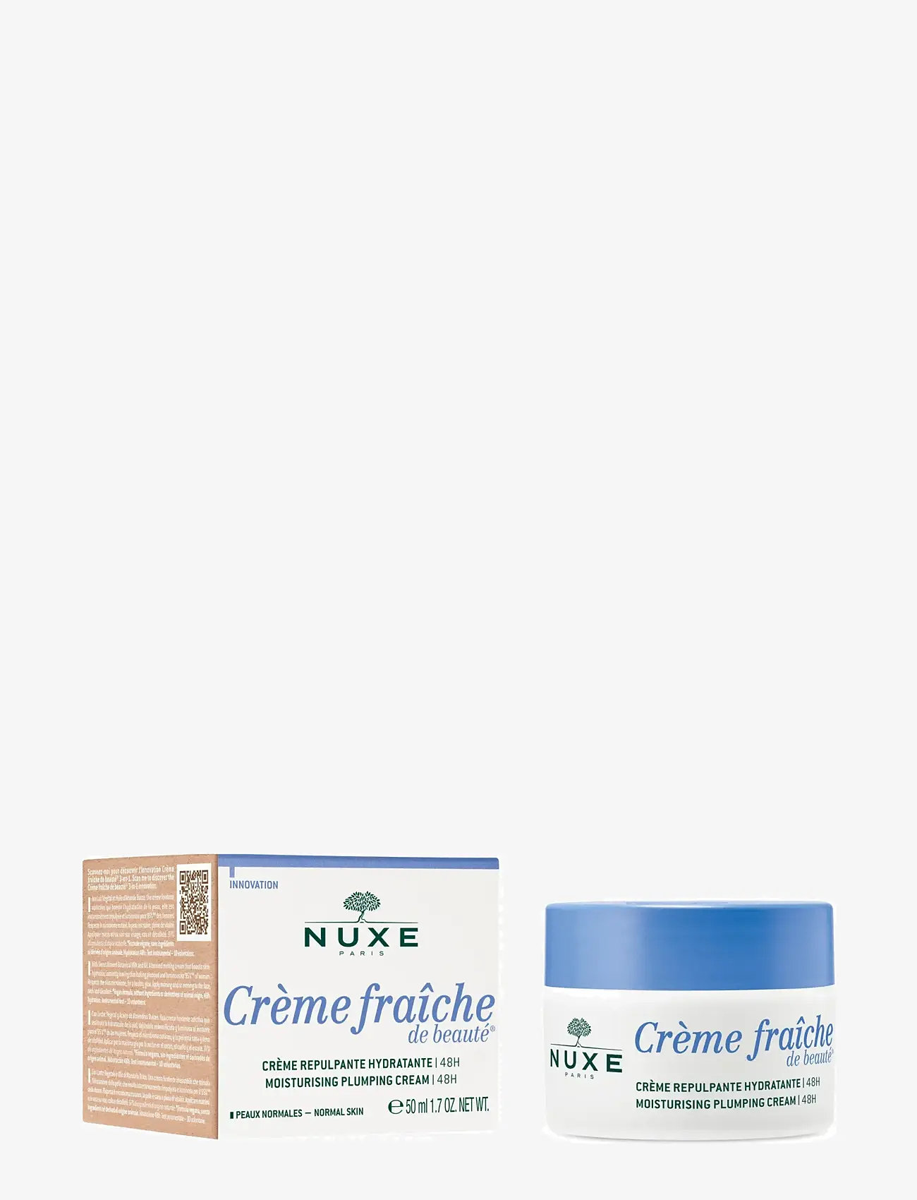 NUXE - CRÈME FRAÎCHE® MOISTURISING PLUMPING CREAM 48 HRS 50 ML - fuktkrämer - clear - 1