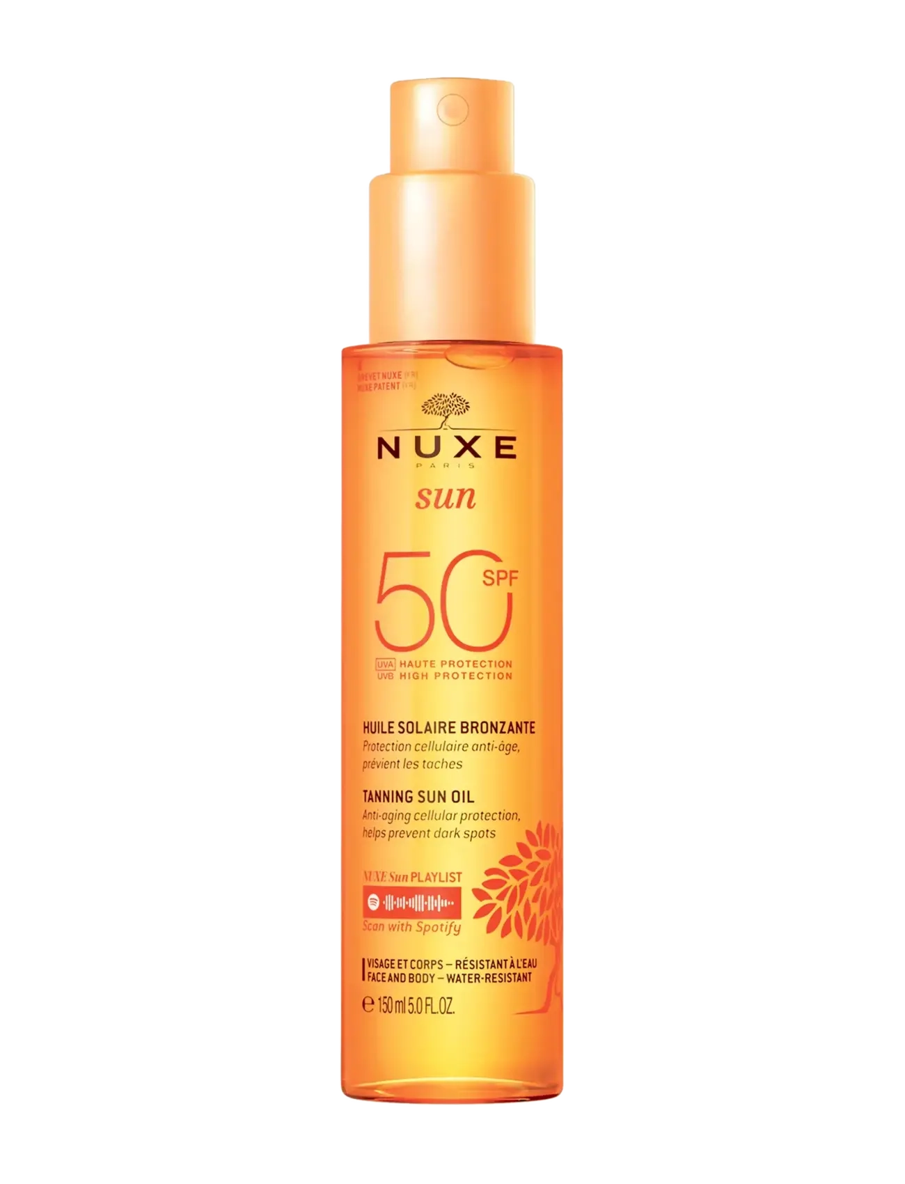 NUXE Tanning Face & Body Oil Spf50 NO COLOUR - 150 Ml - Damen