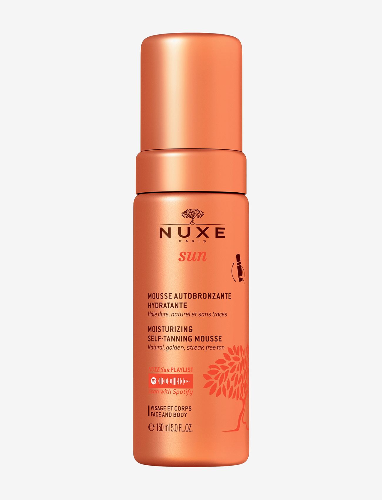 NUXE - SUN MOISTURIZING SELF-TANNING MOUSSE 150ML - mousse - clear - 1