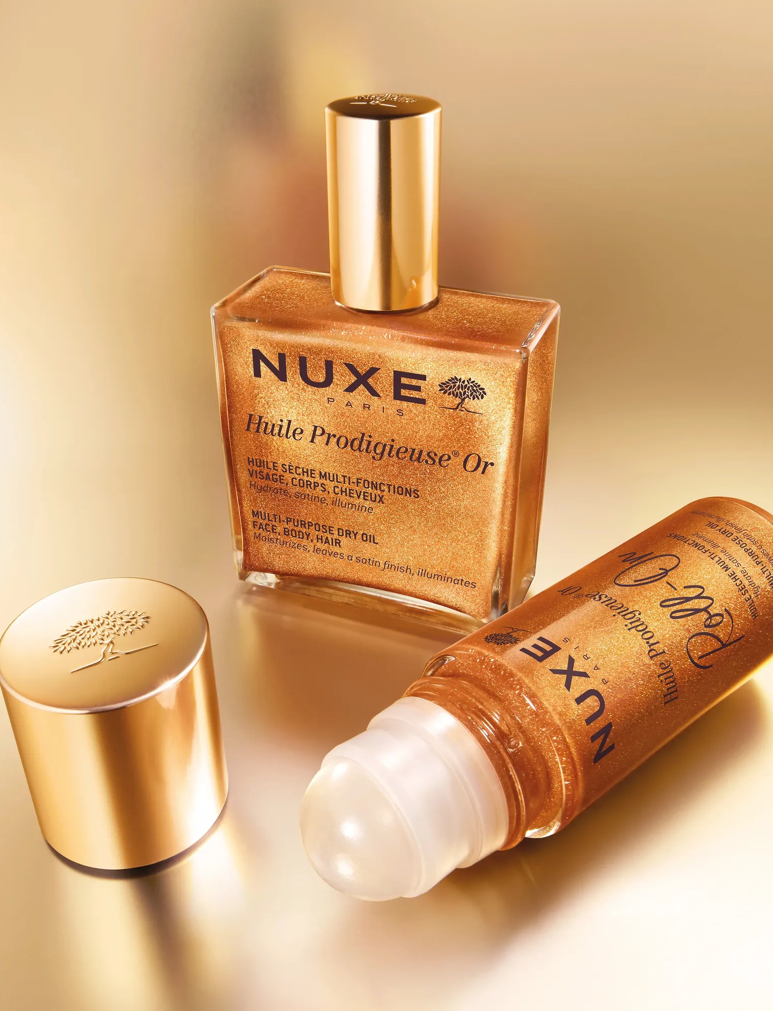 NUXE - HUILE PRODIGIEUSE OR ROLL-ON 60 ML - reisestørrelser og kits - clear - 3