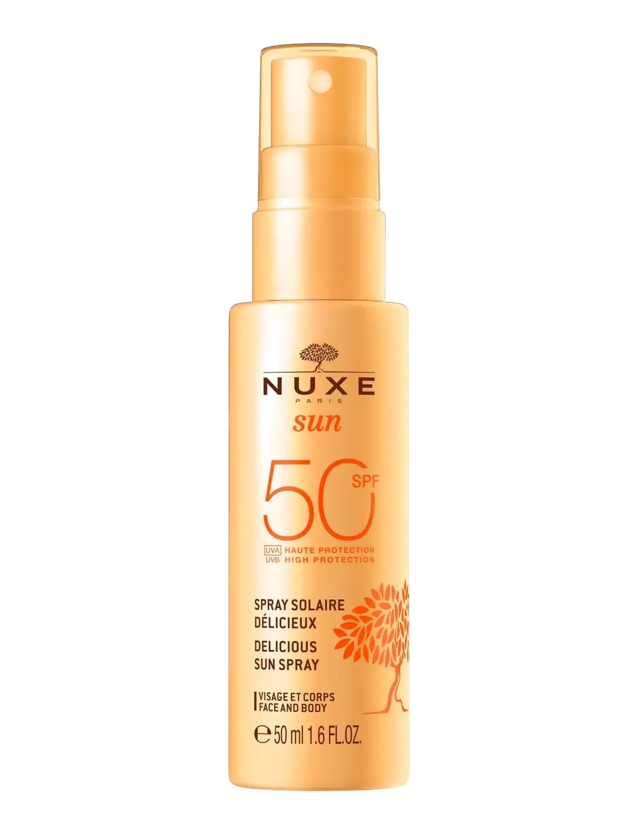 NUXE SUN SPRAY SPF50 50 ML - Solprodukter - CLEAR / undefined