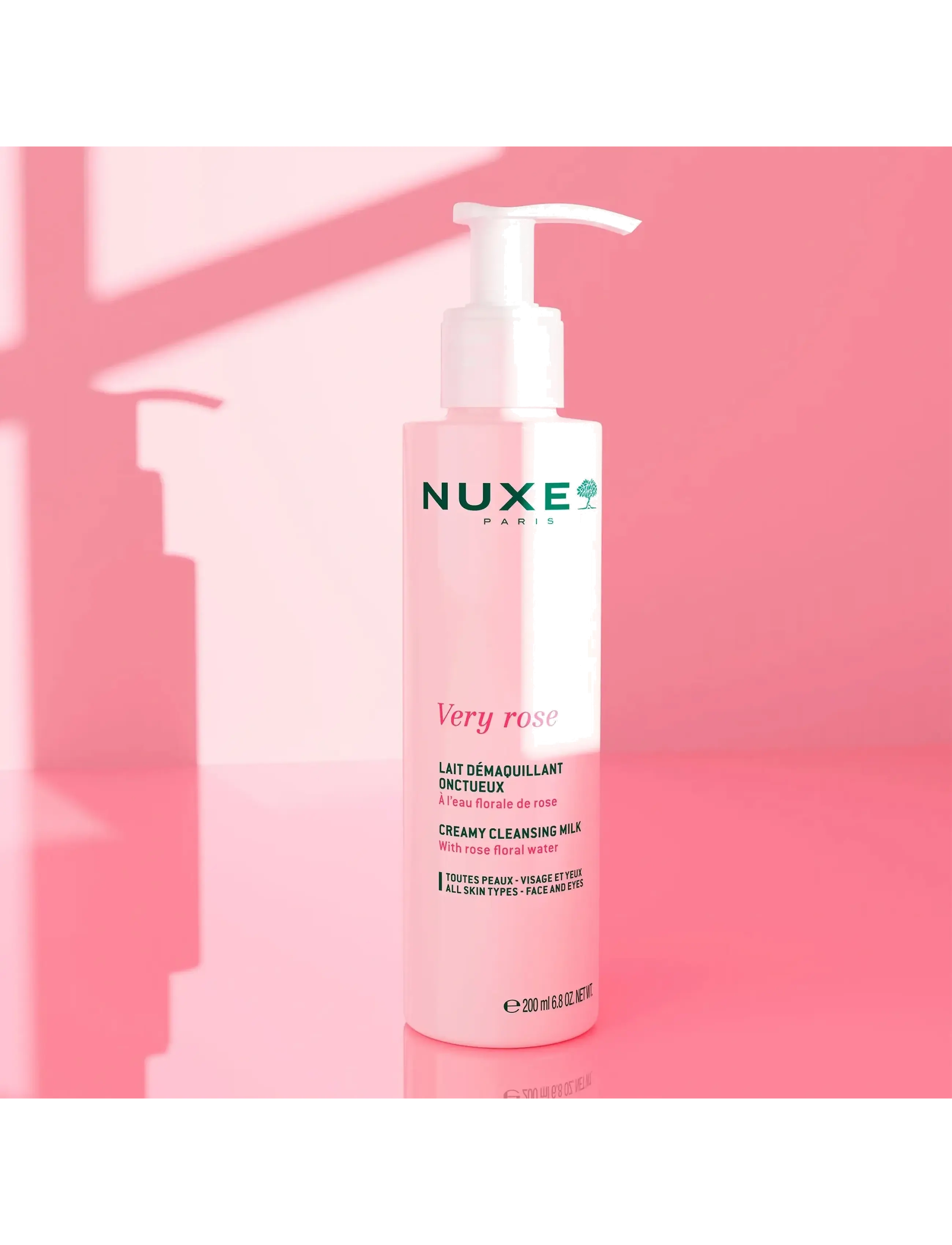 NUXE - VERY ROSE CLEANSING MILK 200 ML - rensemelk - clear - 1