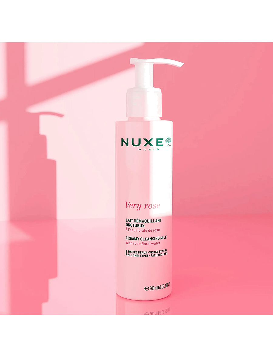 NUXE - VERY ROSE CLEANSING MILK 200 ML - rengöringsmjölk - clear - 1