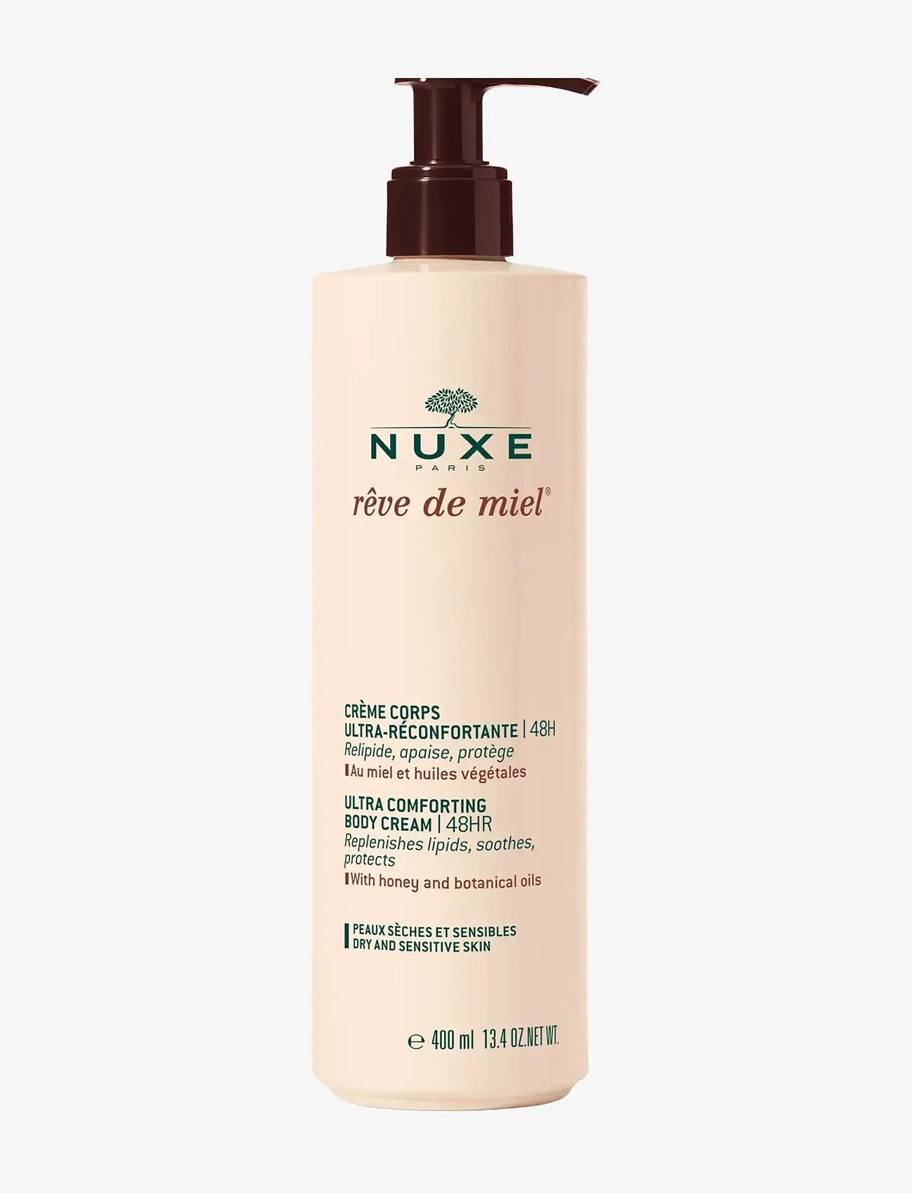 NUXE - COMFORTING BODY CREAM 400 ML - lotion & creme - clear - 1
