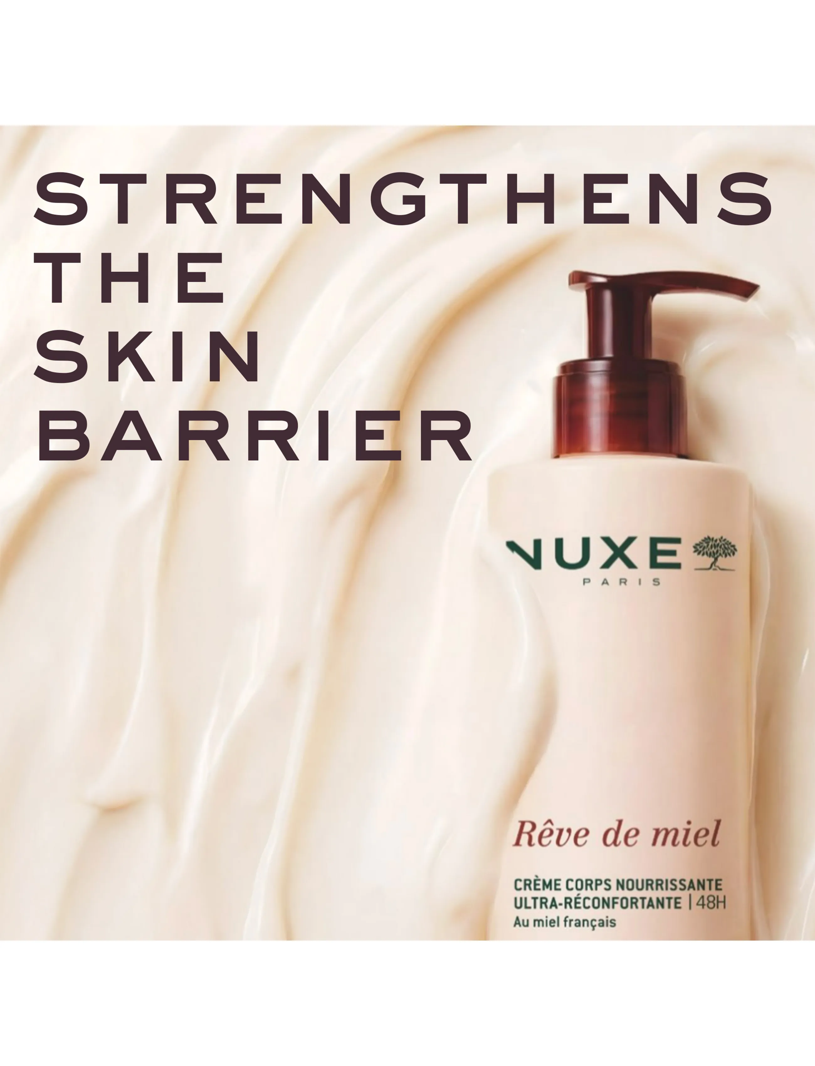 NUXE Ultra-Comforting Body Cream, Rêve De Miel , 400 ml, Nude, Krop > Kropscreme, Dame