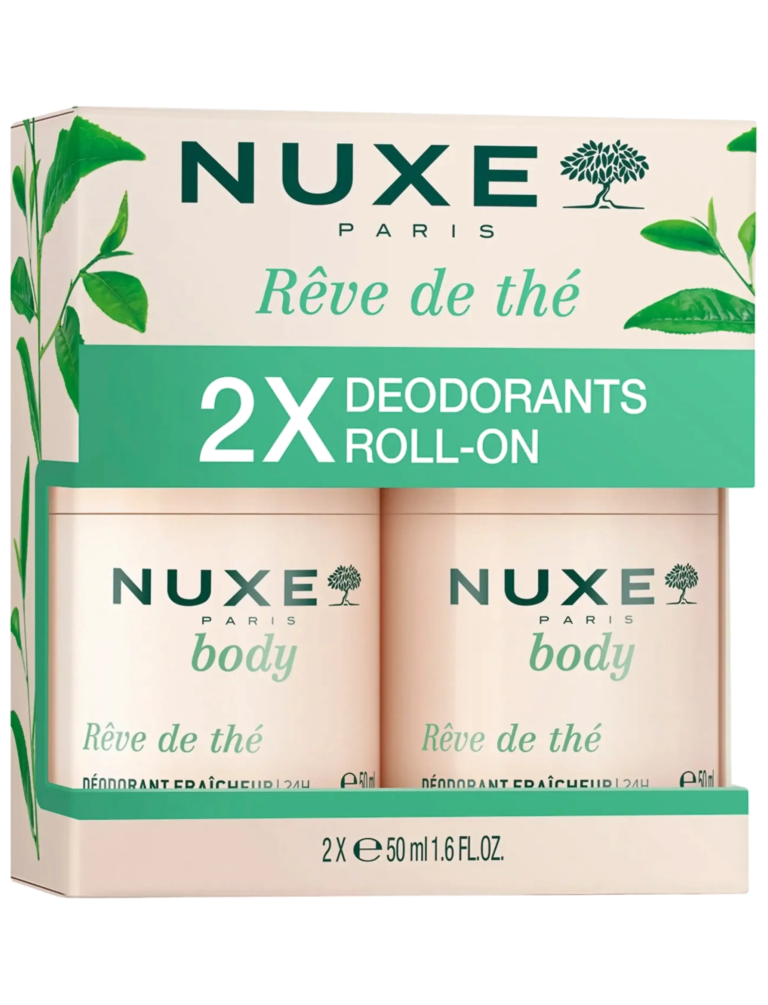 NUXE RDT DEO ROLL ON DUOPACK 2 X 50 ML - Nyheter - NEUTRAL / clear