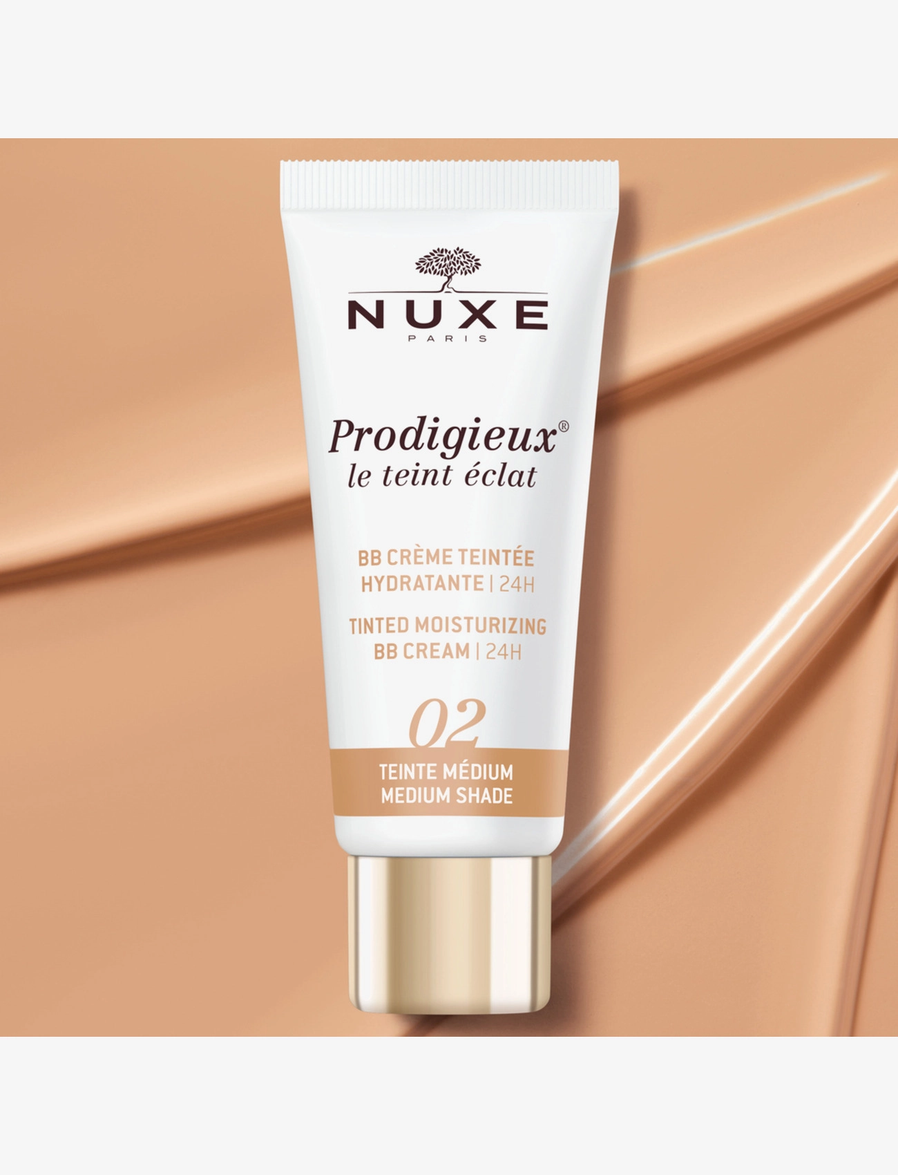 NUXE - PRODIGIEUX® BB CREAM | 24H - MEDIUM 30 ML - smink - clear - 2