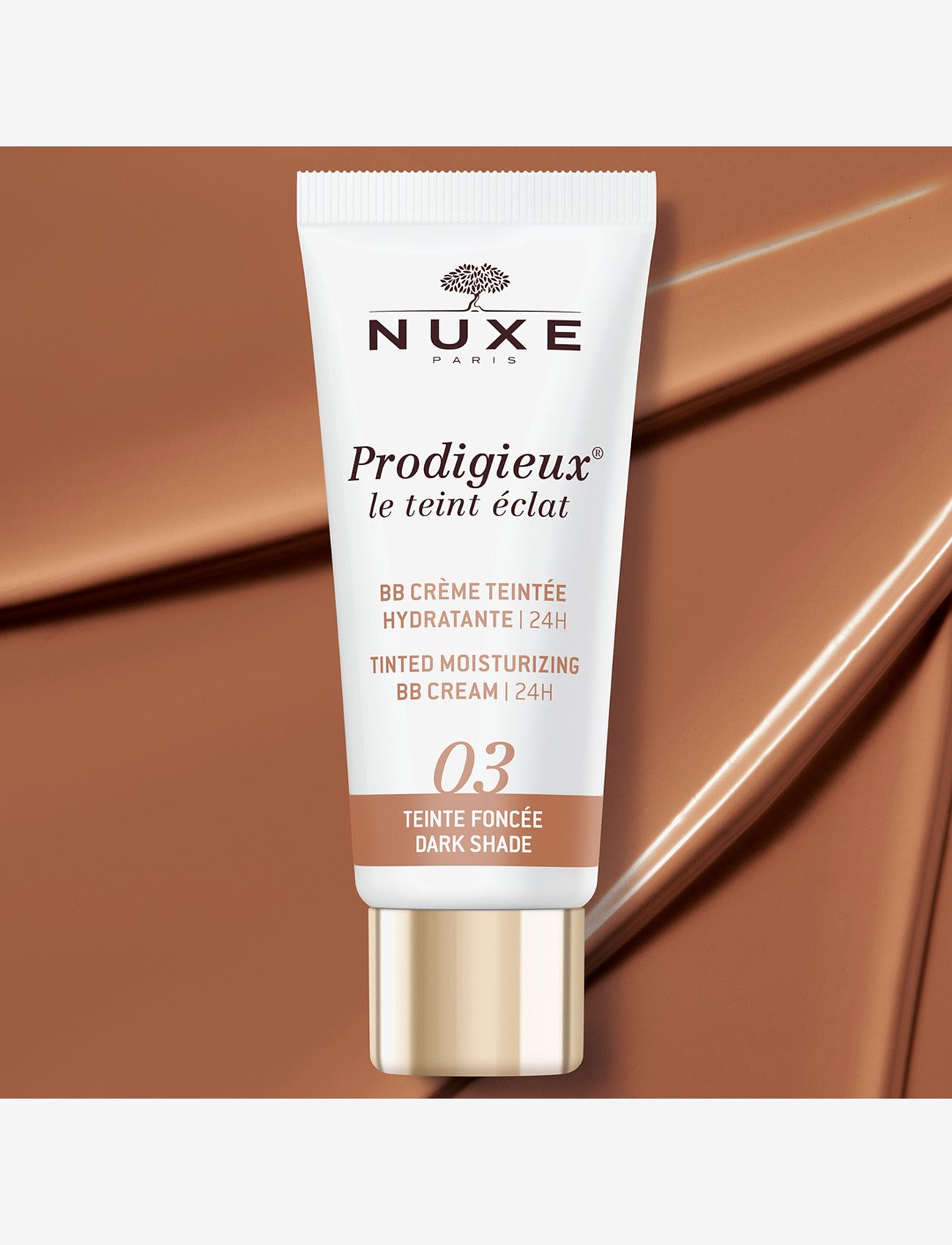 NUXE - PRODIGIEUX® BB CREAM | 24H - DARK 30 ML - makeup - brown - 2