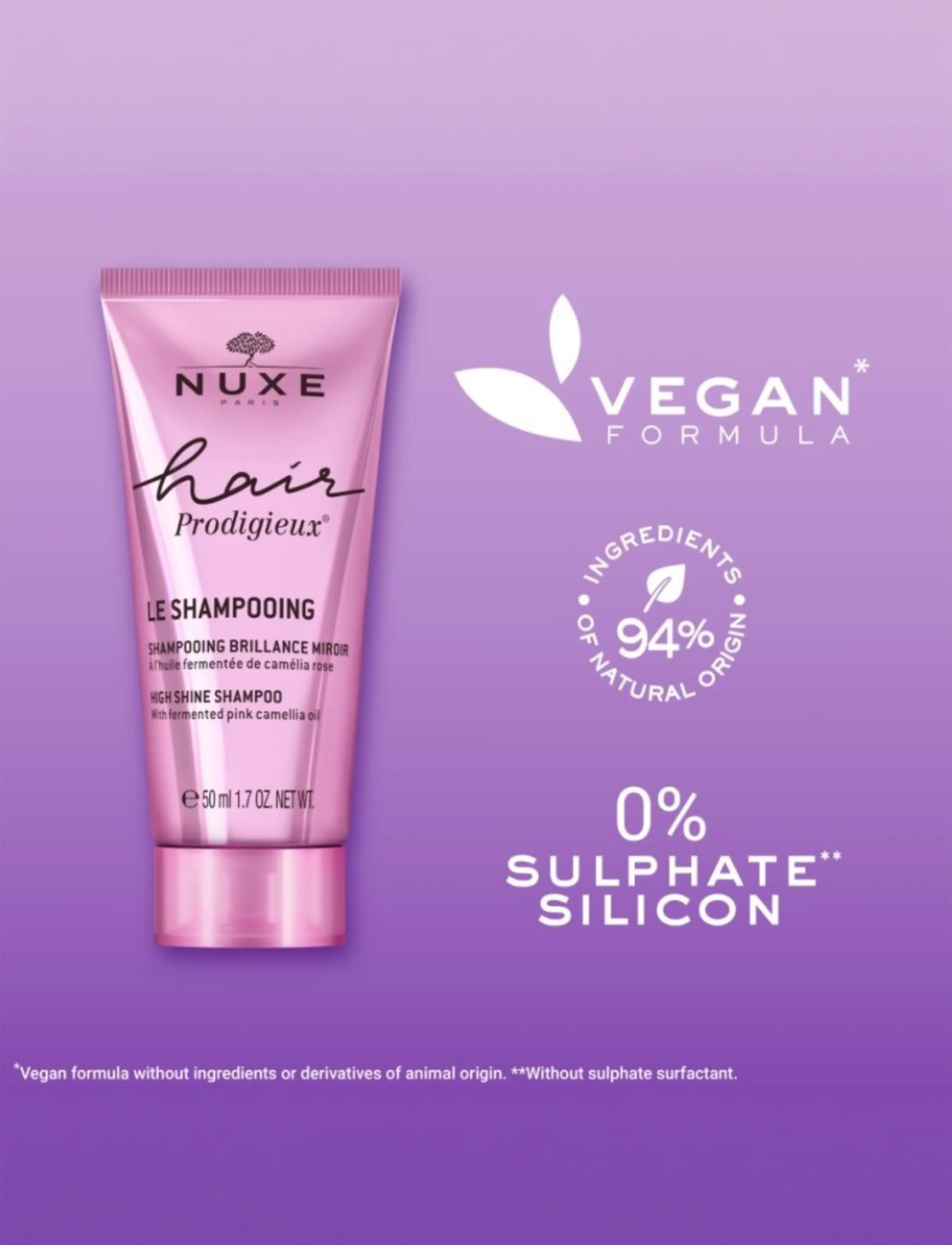 NUXE - HIGH SHINE SHAMPOO 50 ML - hår - clear - 5