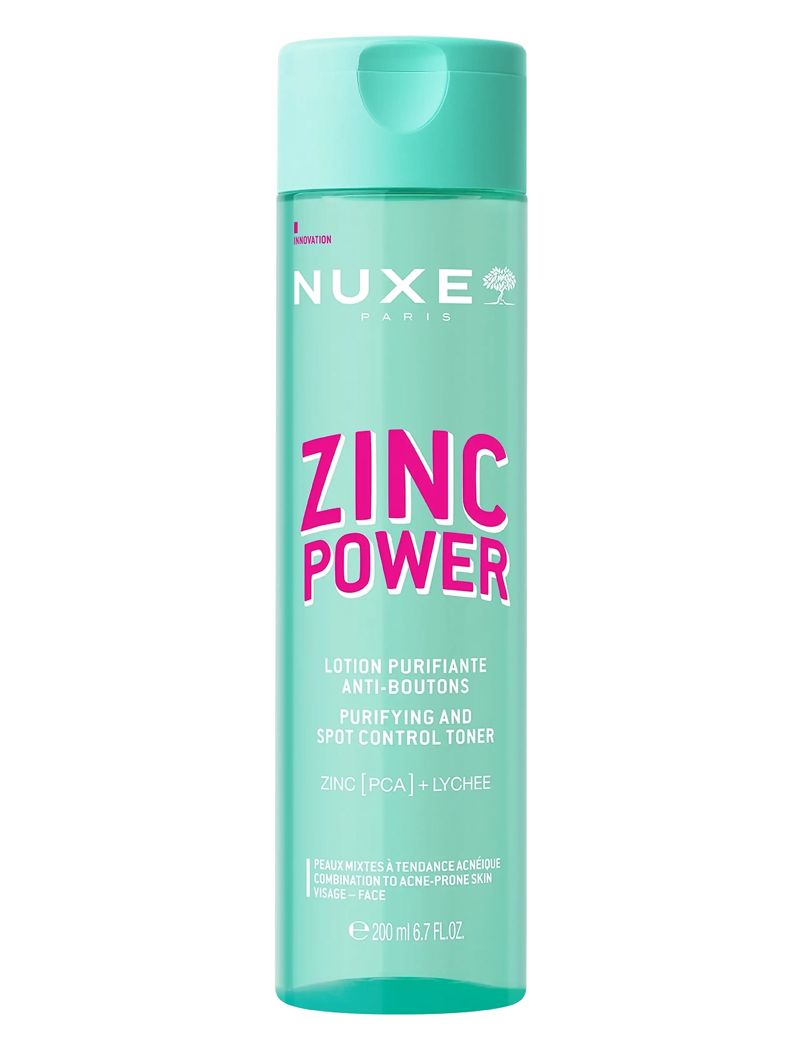 NUXE Purifying And Spot Control Toner, Zinc Power, Hydrating Toner, Nude, Str: 200 ML