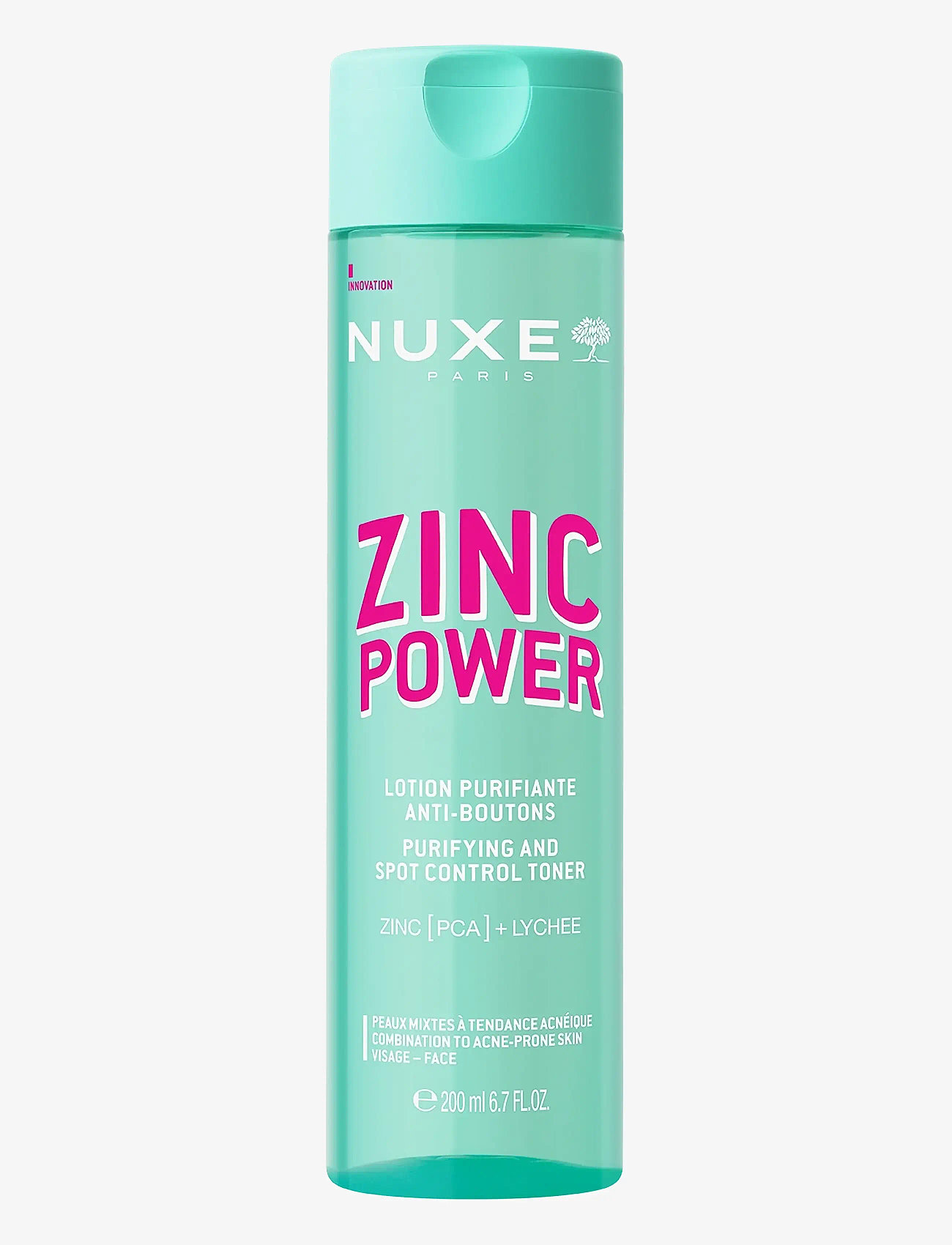 NUXE - ZINC POWER PURIFYING AND SPOT CONTROL TONER 200 ML - Återfuktande ansiktsvatten - clear - 0