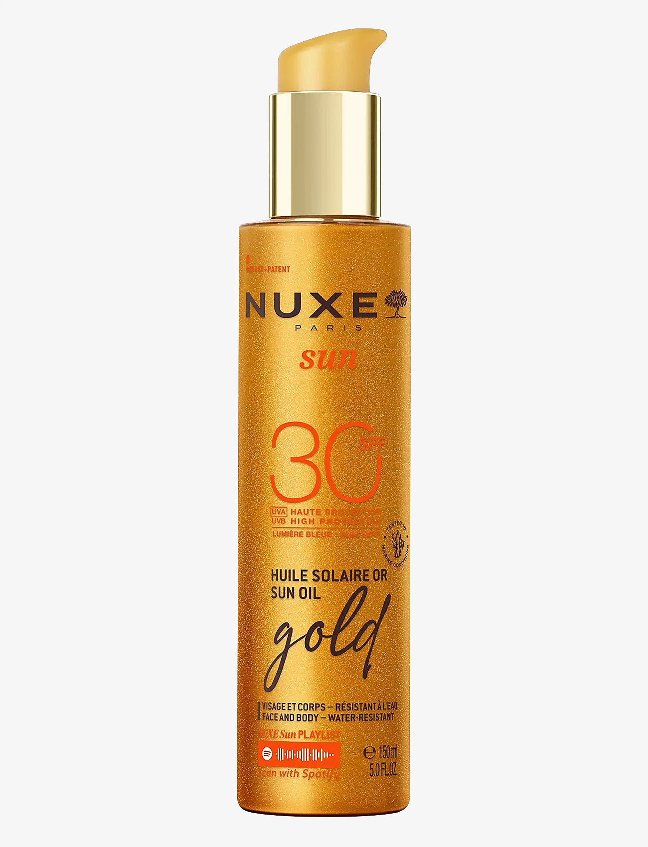 NUXE - SUN TANNING OIL GOLD SPF30 150 ML - kropsolier - clear - 0