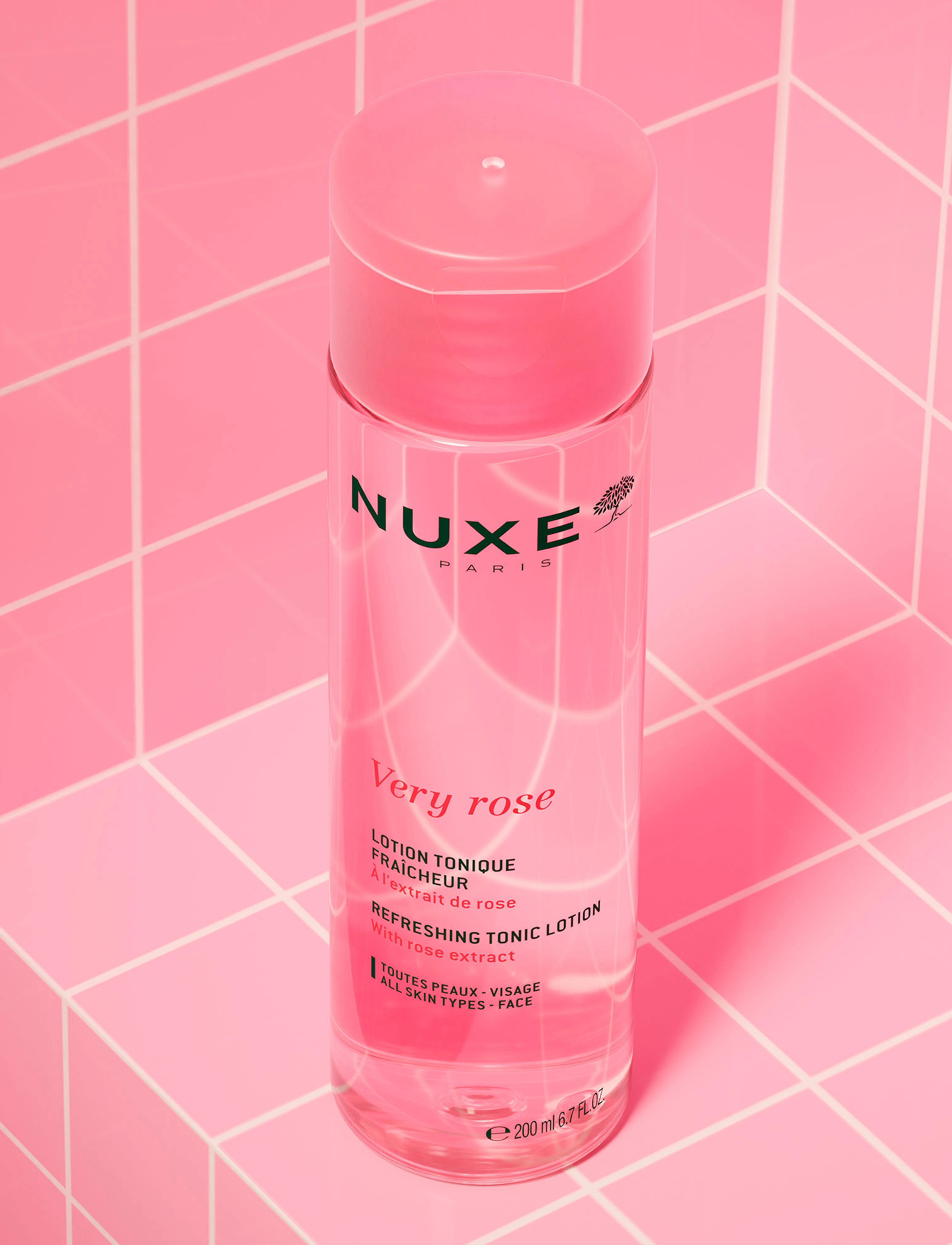 NUXE - VERY ROSE REFRESHING TONIC LOTION 200 ML - foaming cleanser - clear - 2