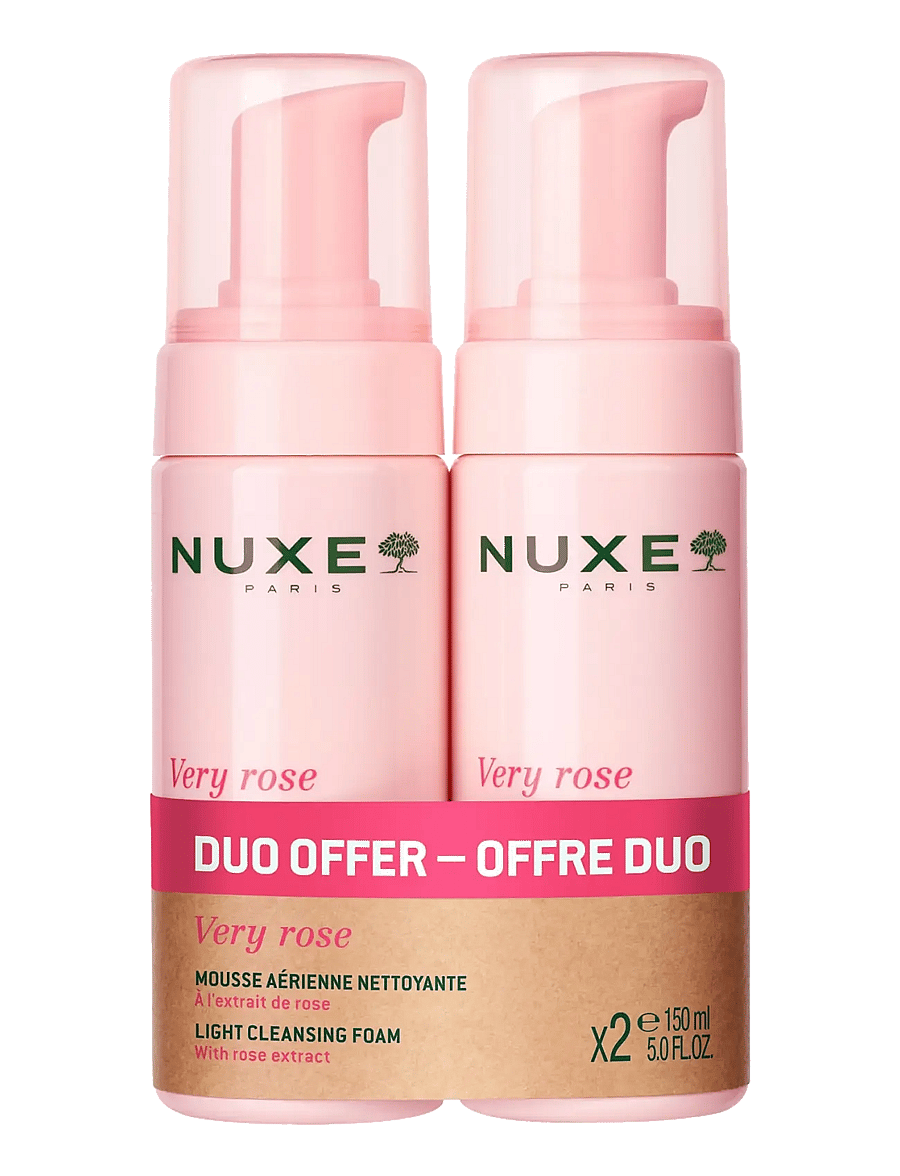 NUXE - Very Rose Cleansing Foam Duo Pack 2x150 ml - foaming cleanser - clear - 0
