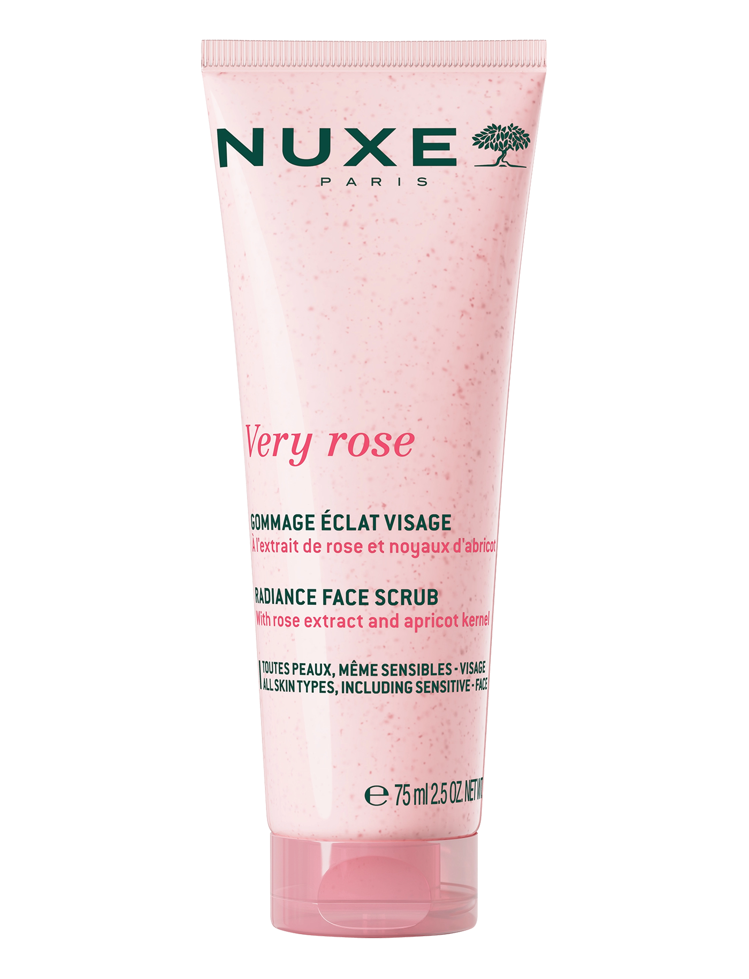NUXE Gentle Face Scrub, Very Rose , Ansigtsvask & Rensemiddel, Nude, Str: 75 ML