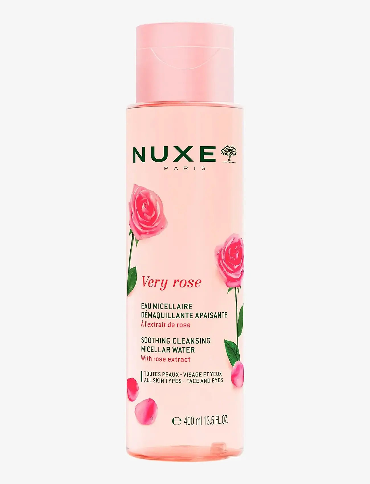 NUXE - VERY ROSE CLEANSING WATER SENSITIVE SKIN 400 ML - Ögonsminkborttagning - clear - 0