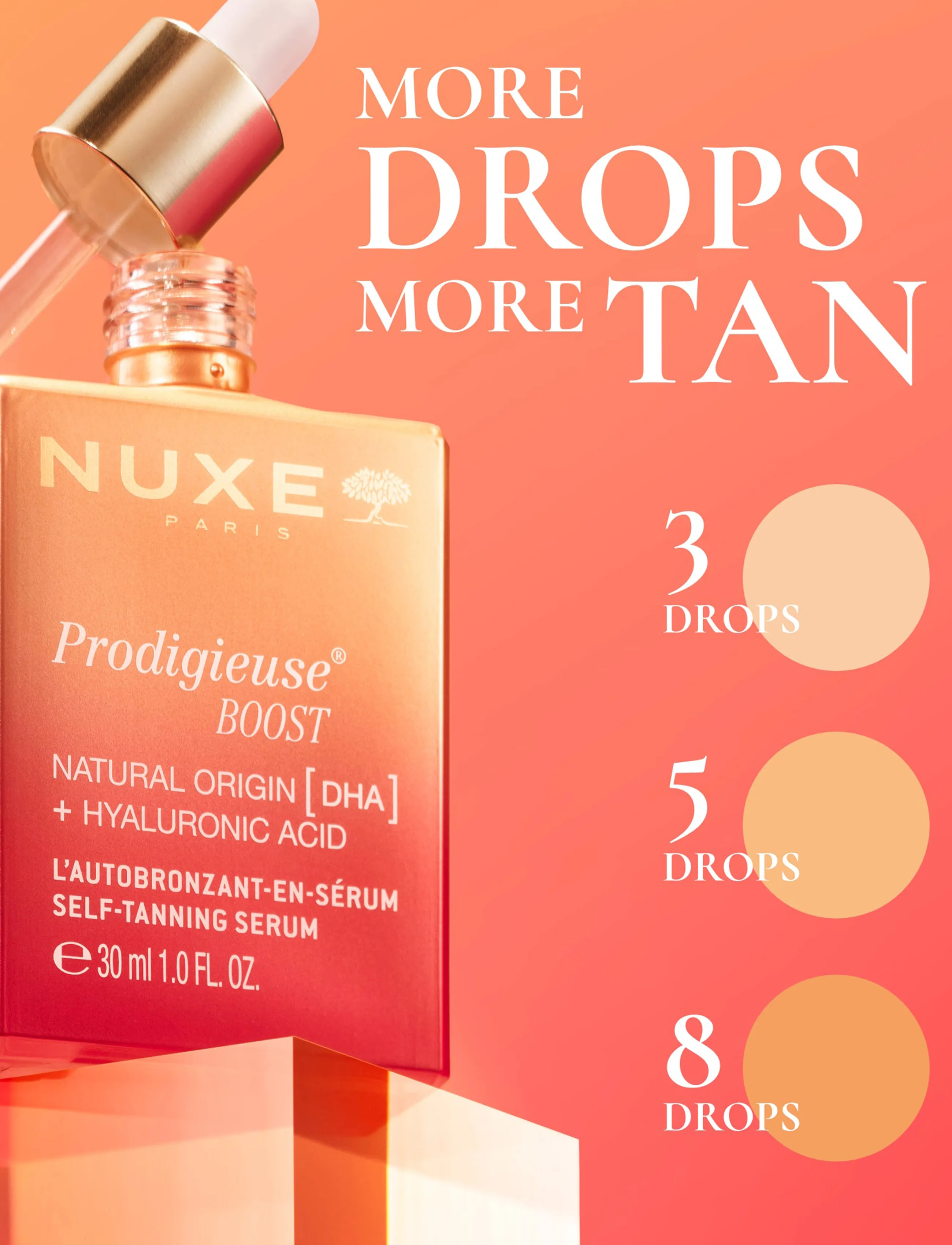 NUXE - Self-tanning Serum, Prodigieuse Boost - selvbrunere - clear - 2