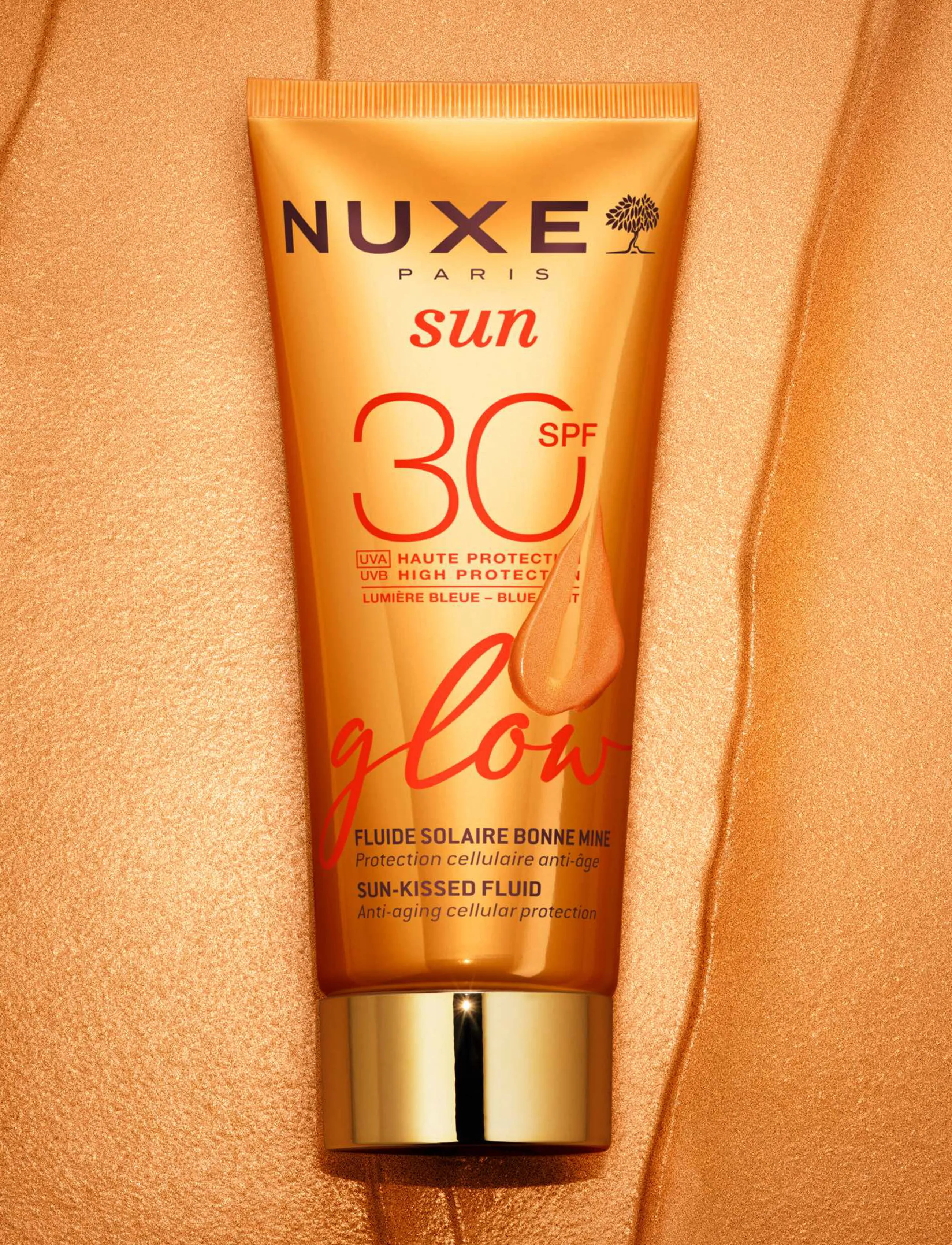 NUXE Sun Fluid Glow Spf30, Nuxe Sun, 40 ml, Nude, Solpleje > Ansigt, Dame