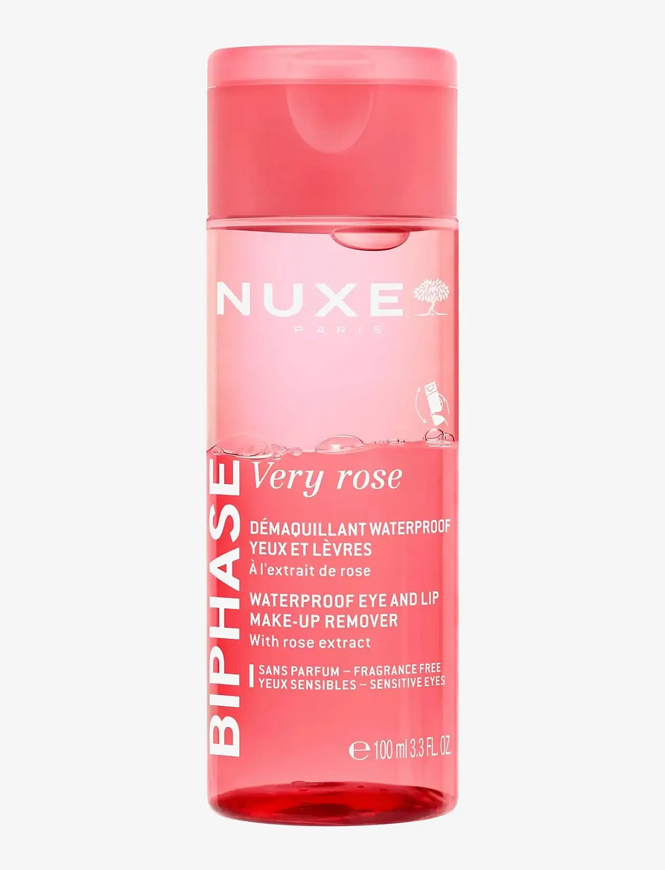 NUXE - Biphase Makeup Remover, Very Rose - makeupfjernere - clear - 0