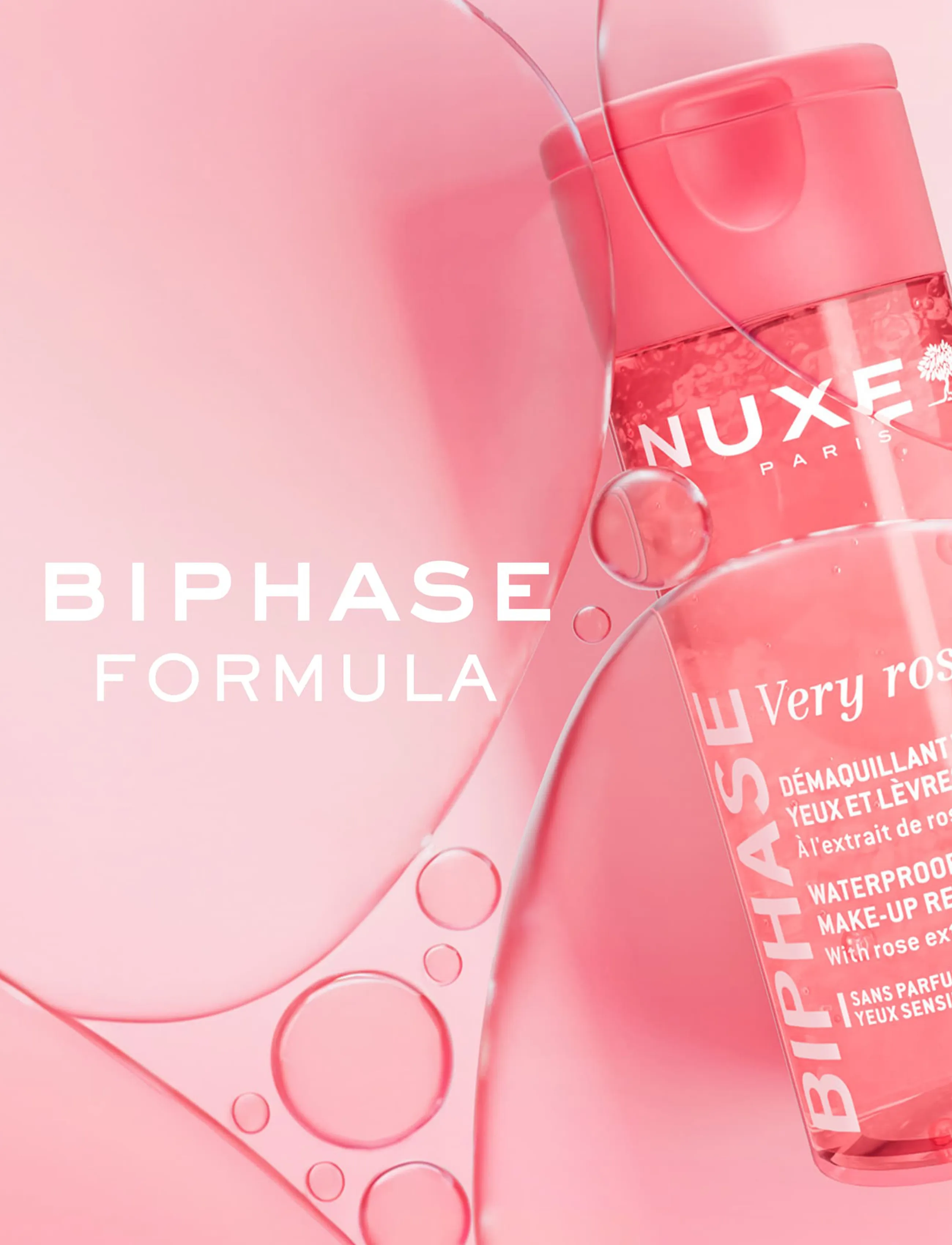 NUXE - Biphase Makeup Remover, Very Rose - makeupfjernere - clear - 2