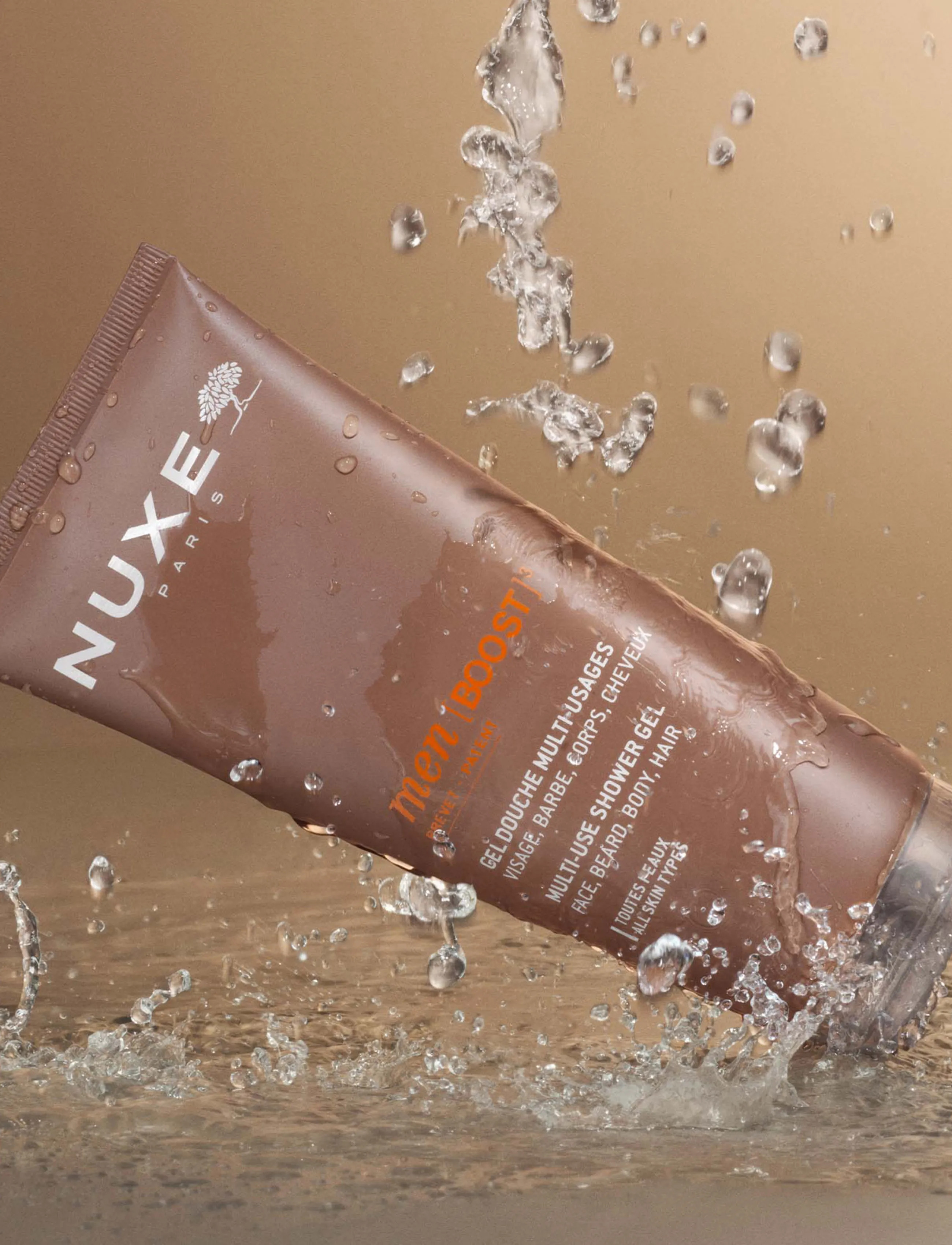 NUXE Multi Shower Gel, Nuxe Men, 200 ml, Nude, Krop > Bad Og Brusebad, Herre