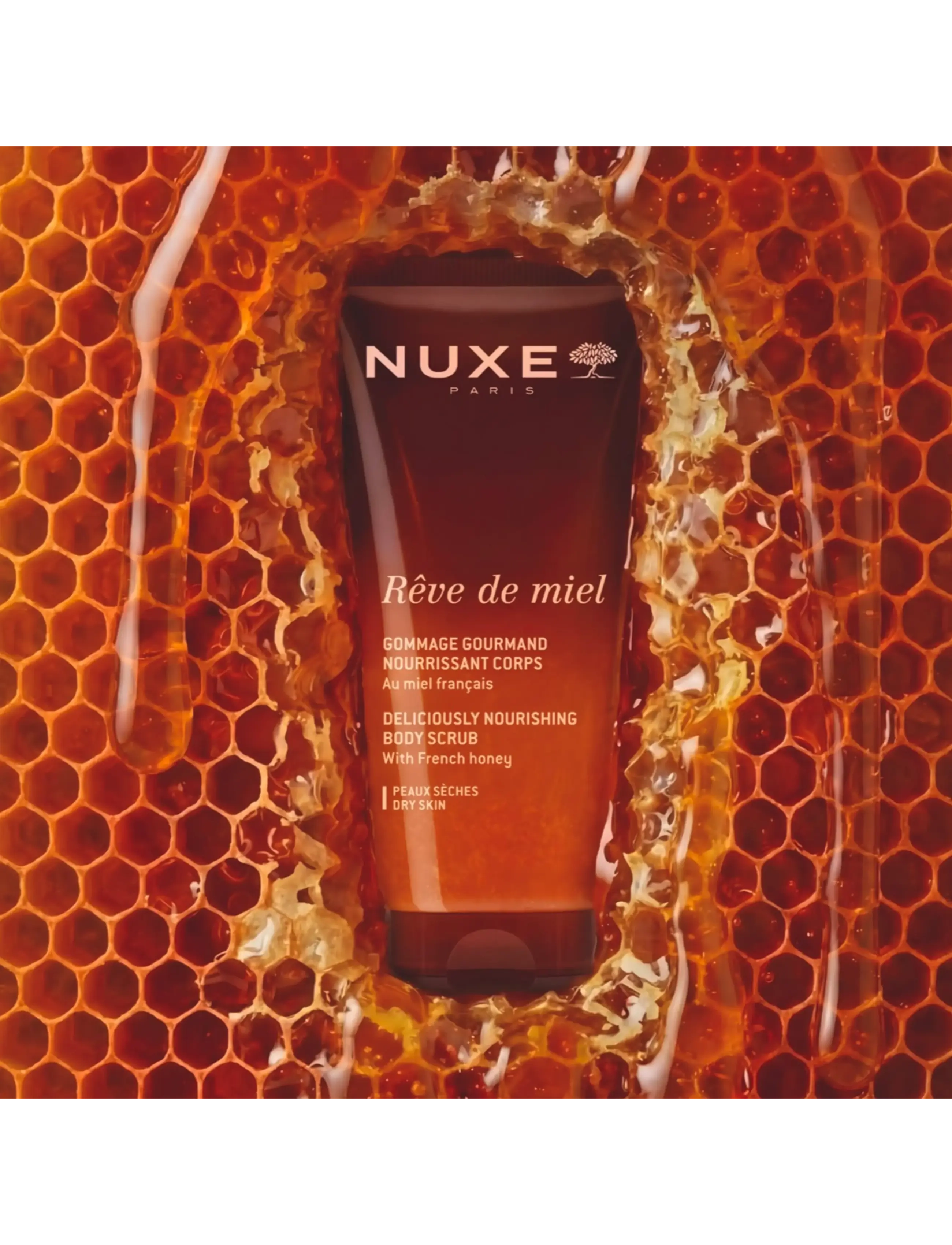 NUXE - Reve De Miel Body Scrub 200 ml - skrubb & exfoliators - kropp  - clear - 1