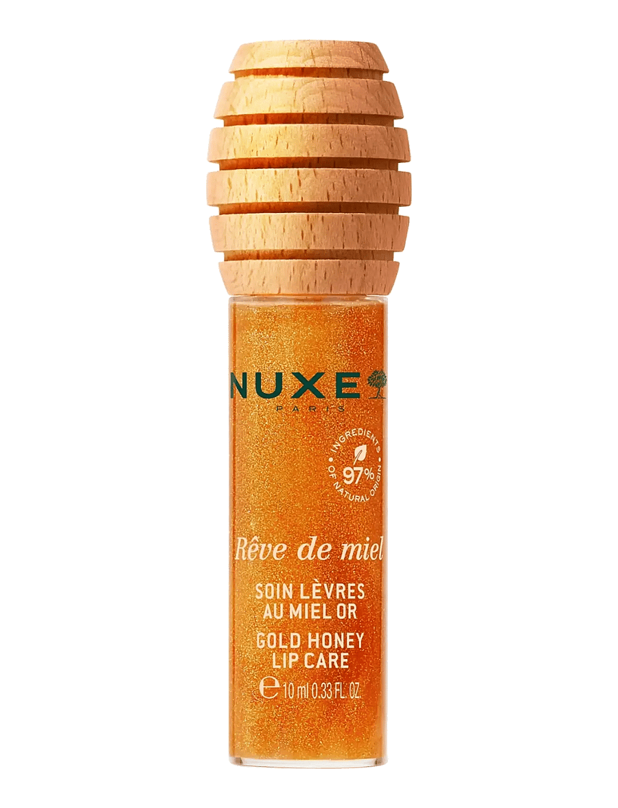 NUXE - Reve De Miel Honey Lip Fluid Gold 10 ml - förðunarvörur - gold - 0