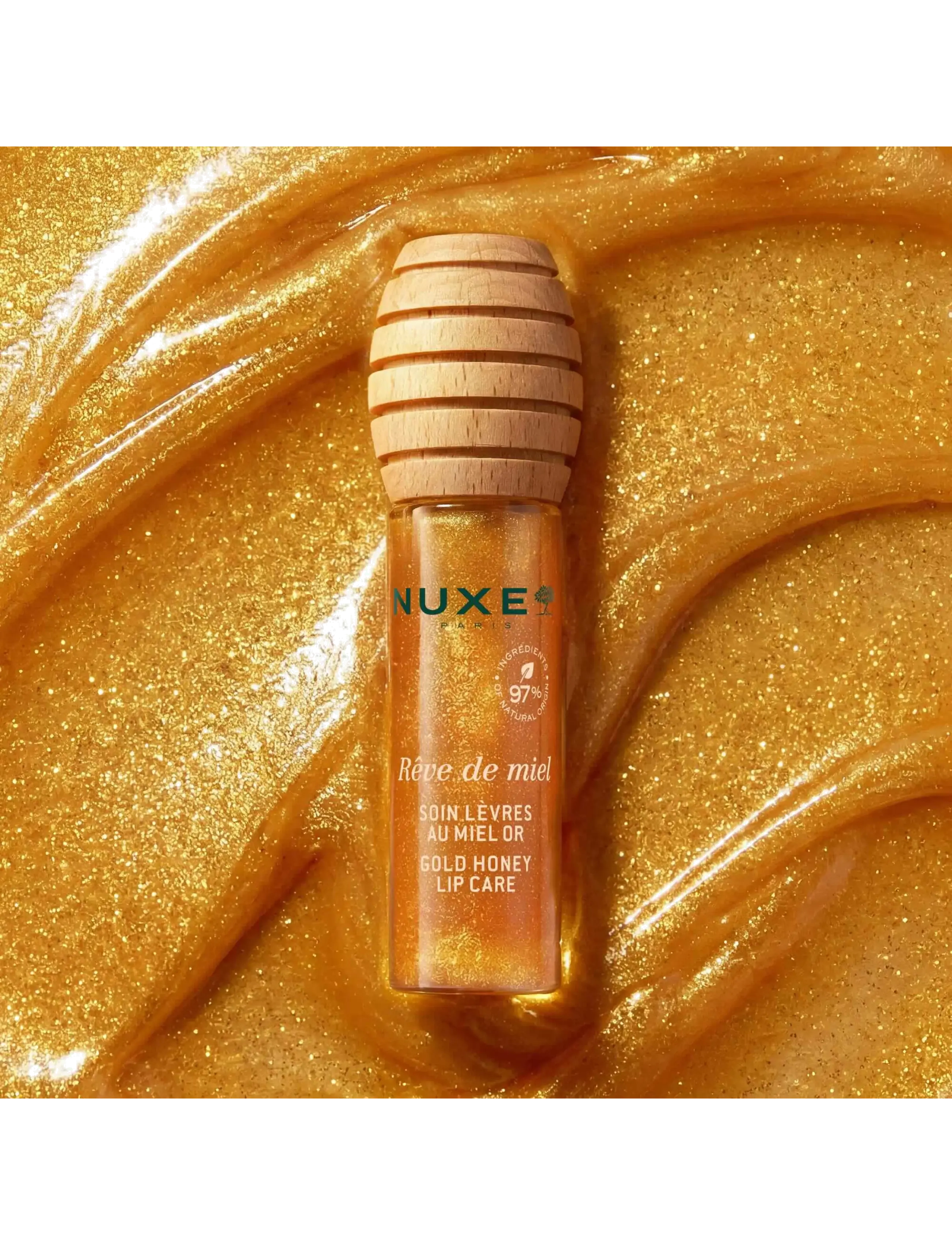 NUXE - Reve De Miel Honey Lip Fluid Gold 10 ml - smink - gold - 1