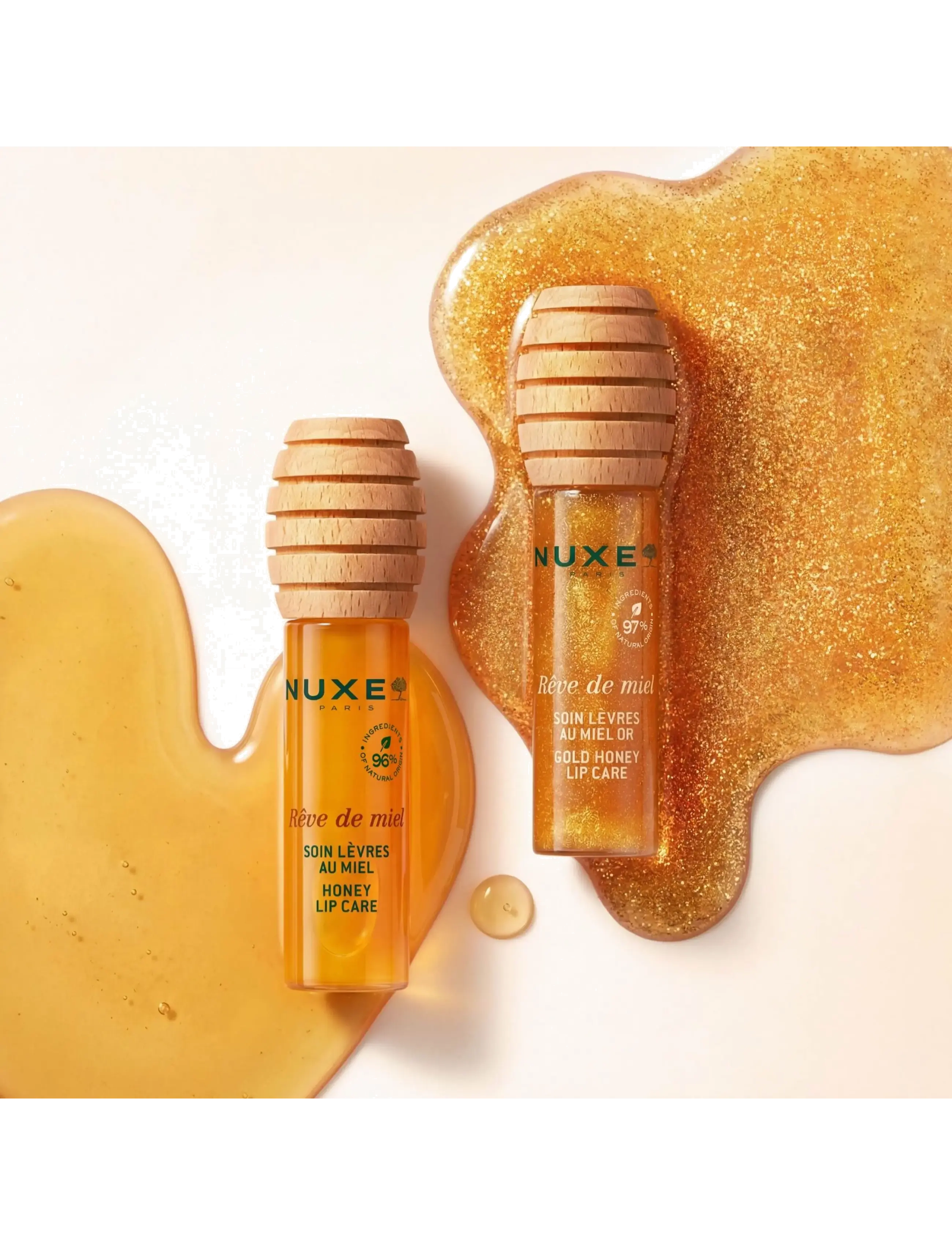 NUXE - Reve De Miel Honey Lip Fluid Gold 10 ml - smink - gold - 5
