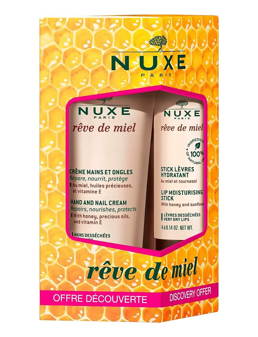 NUXE - Reve De Miel Hand & Lip Kit - varakrem - clear - 0