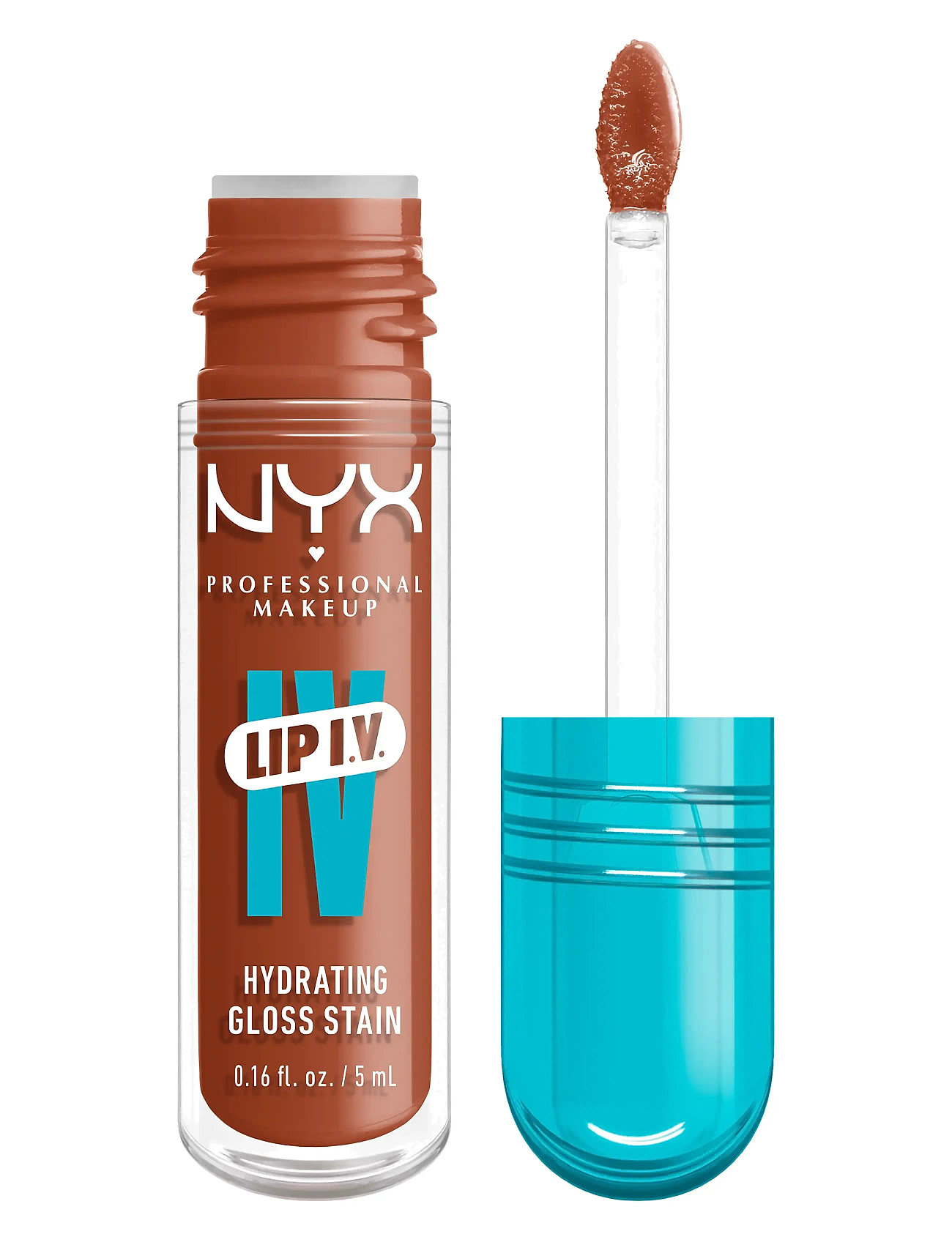 NYX Professional Makeup Nyx Professional Makeup Lip I.v. Hydrating Gloss Stain Läppglans 07 Bubblegum Burst 5 Ml - - 5 ML 1