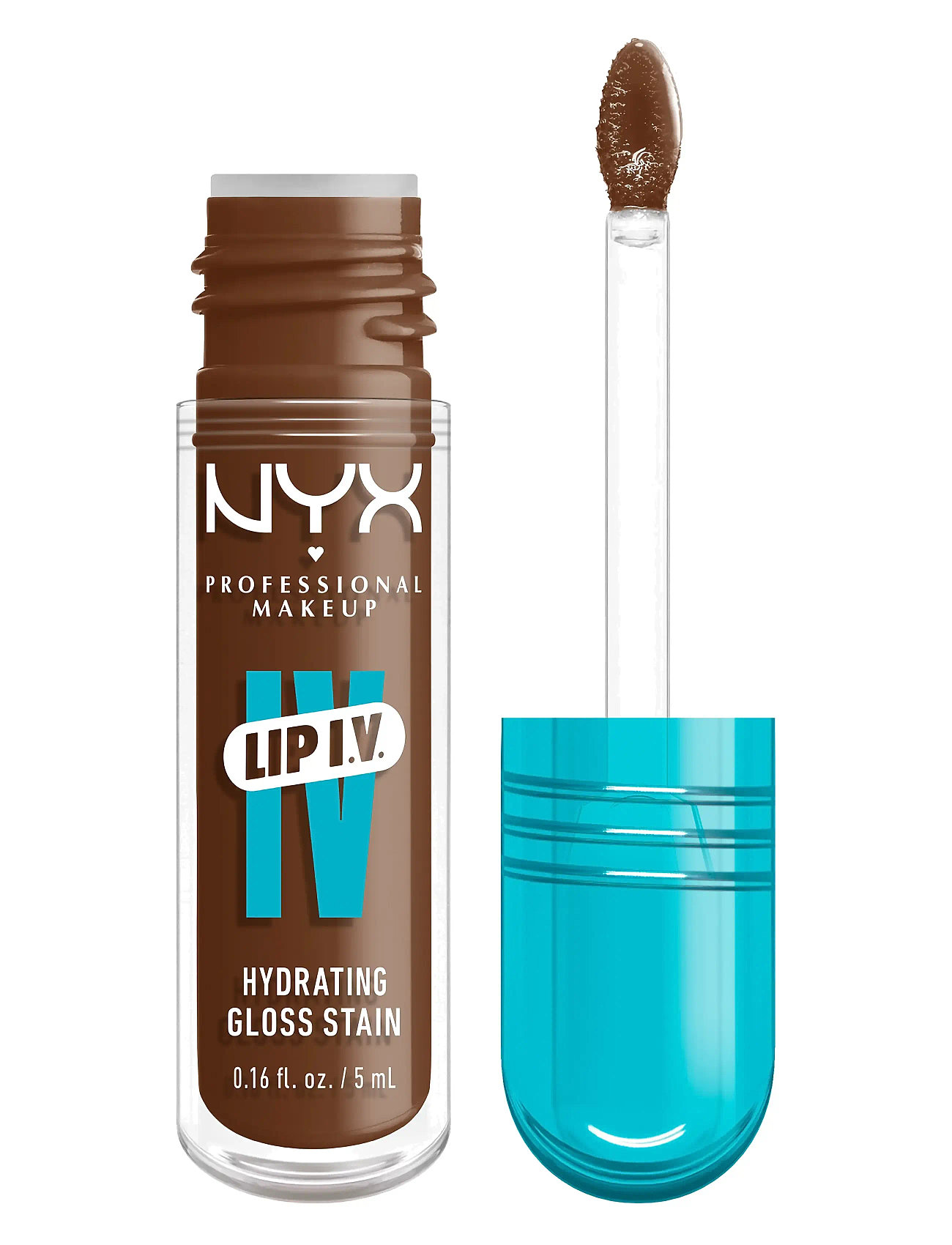 NYX Professional Makeup Nyx Professional Makeup Lip I.v. Hydrating Gloss Stain Läppglans 07 Bubblegum Burst 5 Ml - - 5 ML 1