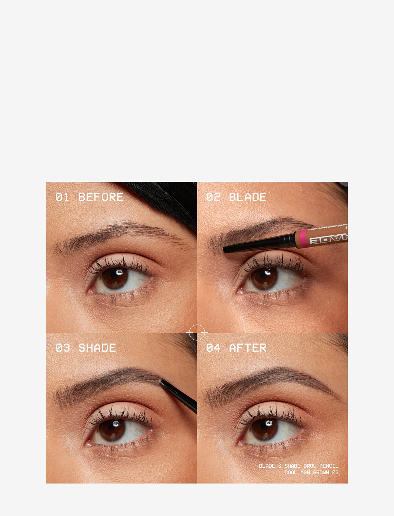 NYX Professional Makeup - NYX Professional Makeup Blade & Shade brynpenna 01 Ash Blonde 0,1 g - konfirmation - rich auburn - 2